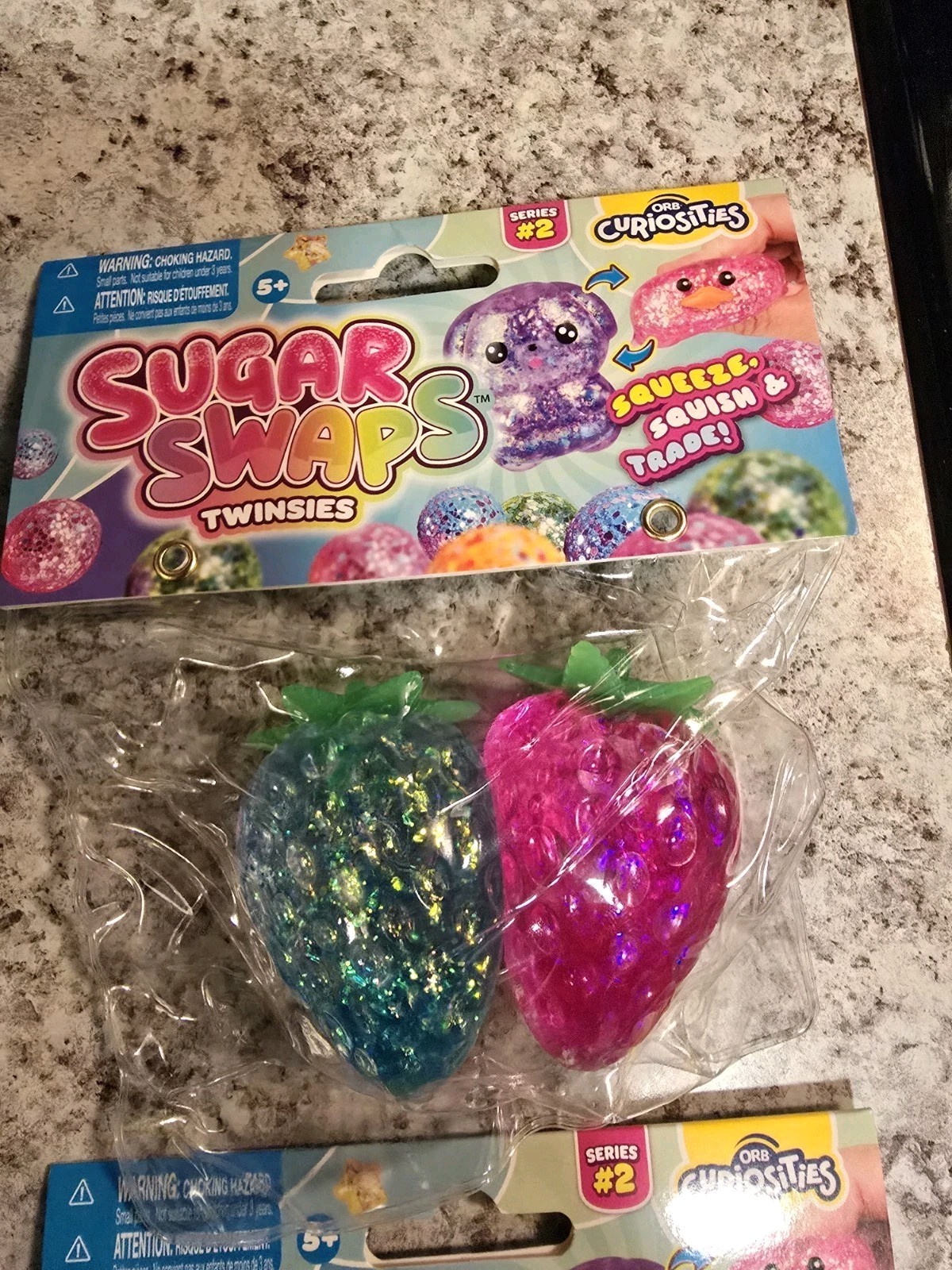ORB Sugar Swaps Twinsies Lot Of 4. 2- Stawberrys, 1- Ice Cream And 1- Popsicle!