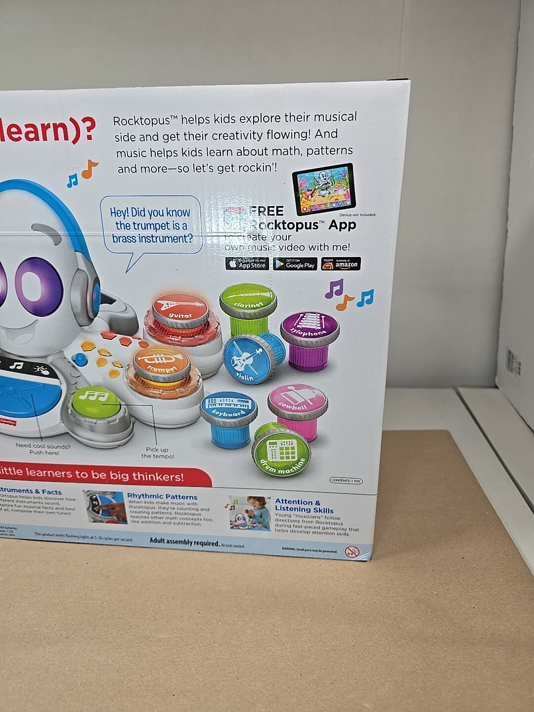 Fisher-Price Think & Learn Rocktopus Music Toy – Preschool Ages 3-6 NEW 3 Modes