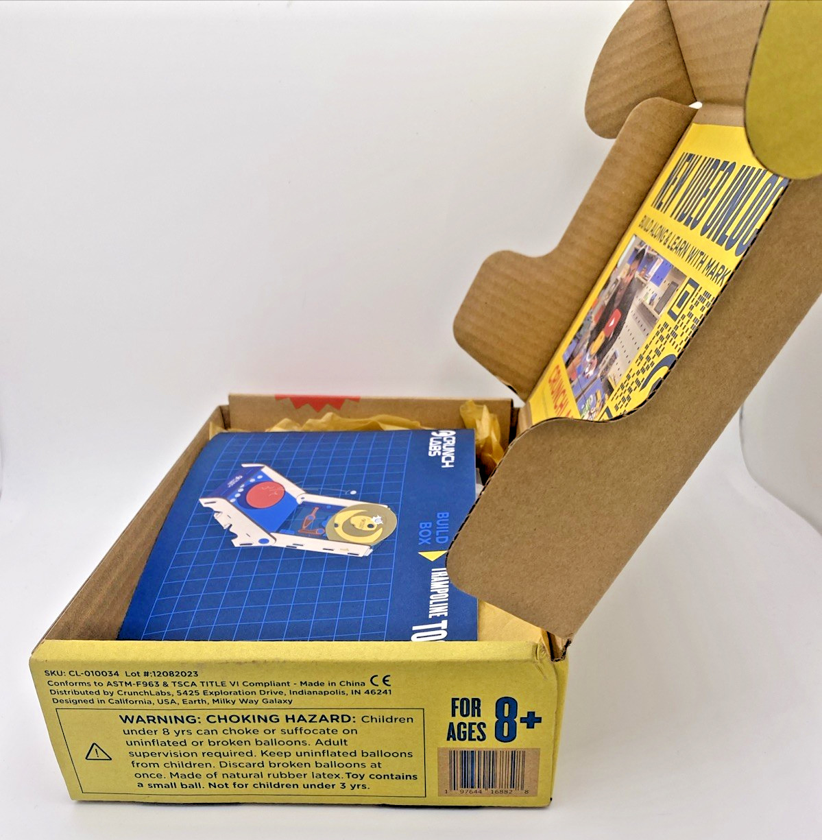 Crunch Labs Trampoline Toss STEM Kit Mark Rober Build Box