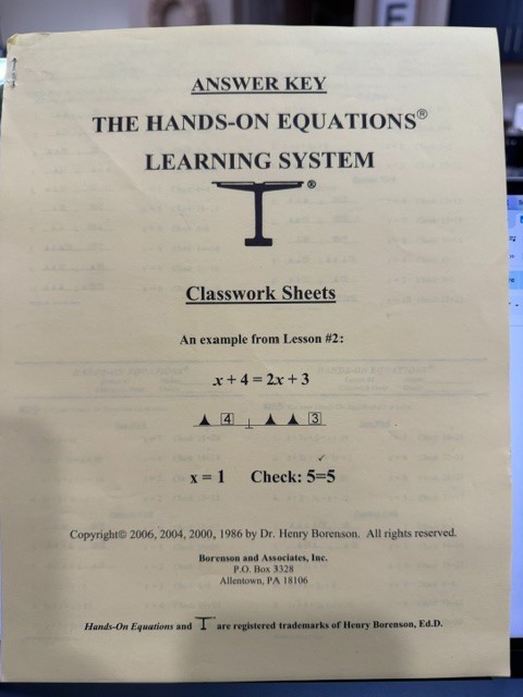 Complete Set Of 65 Hands On Equations Class Set Original Box See Description
