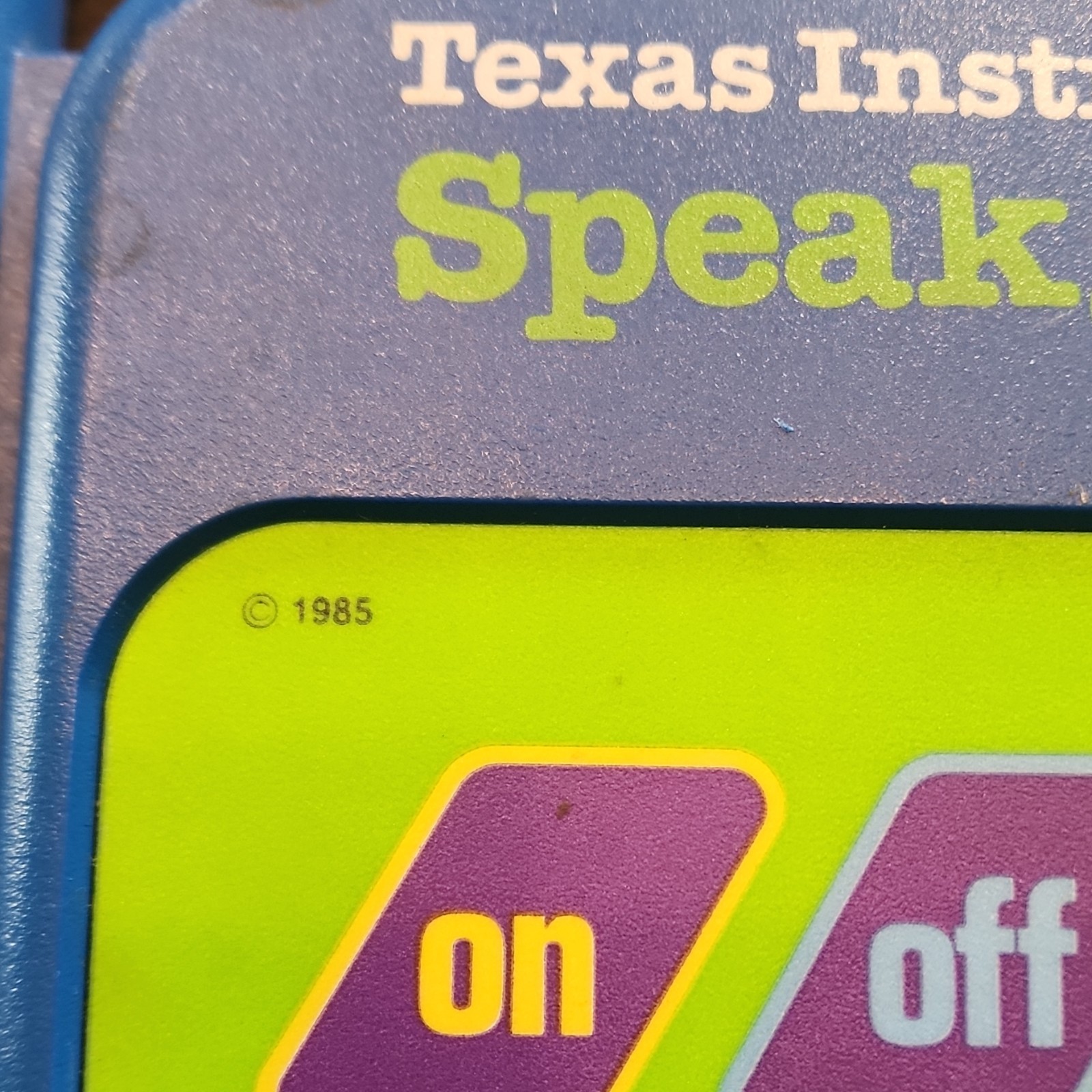 Vintage working Texas Instruments Speak & Music Educational Electronic Toy 1985