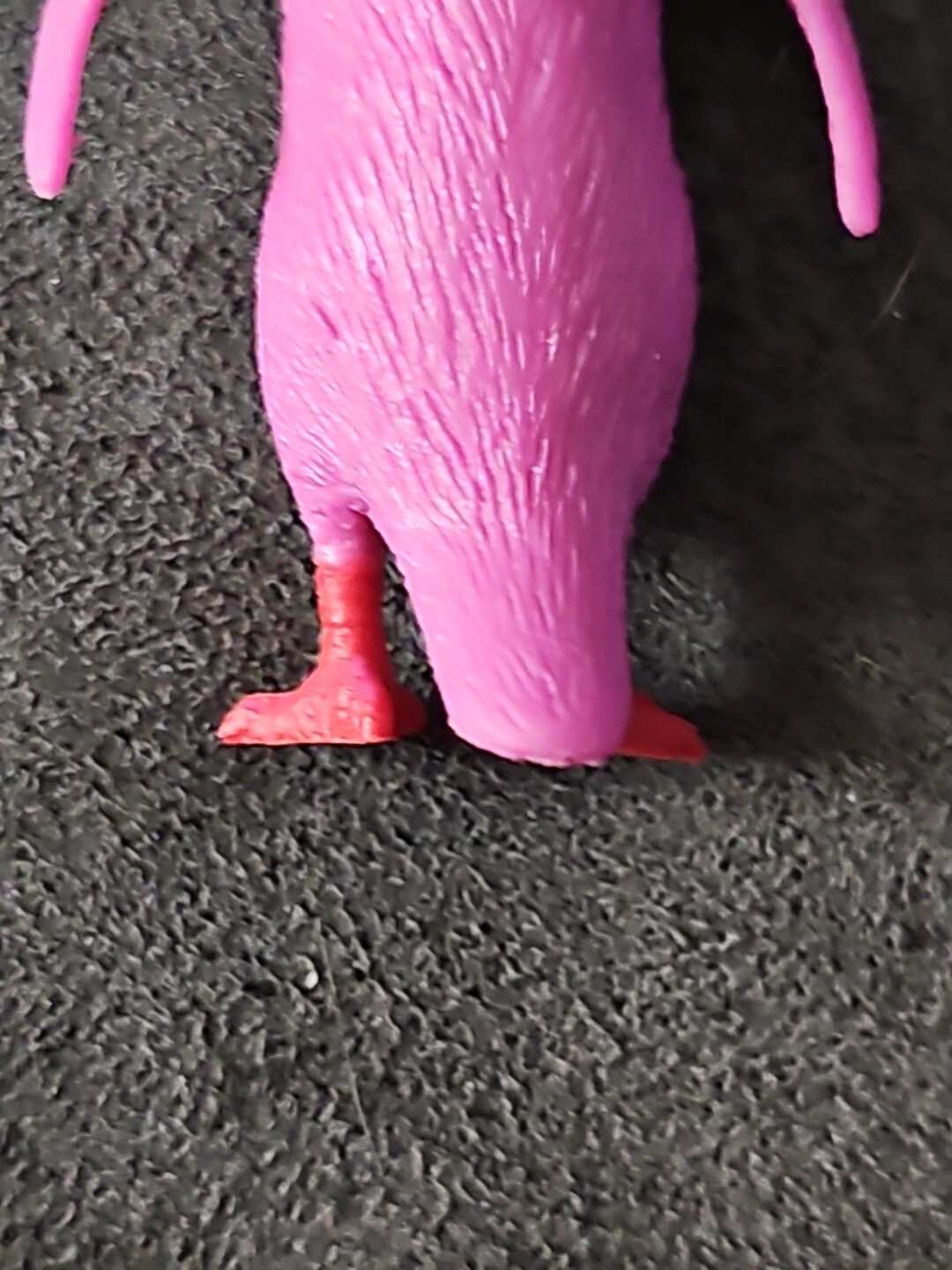 Unbranded Plastic Purple Yellow Penguin- 2.5 inches Tall