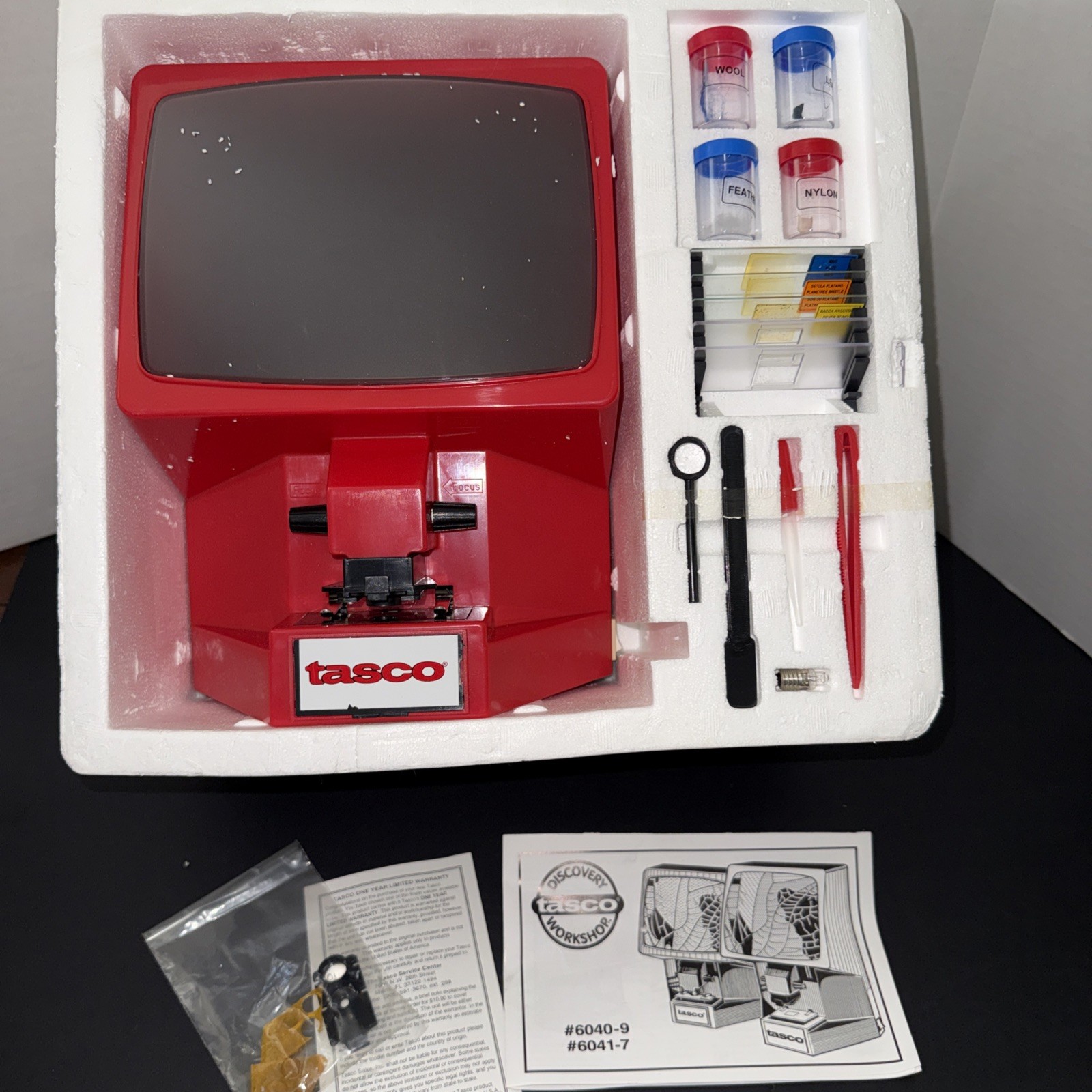 Tasco Big Screen Microscope 30x/40x/60x/80x New In Original Box Made In Italy