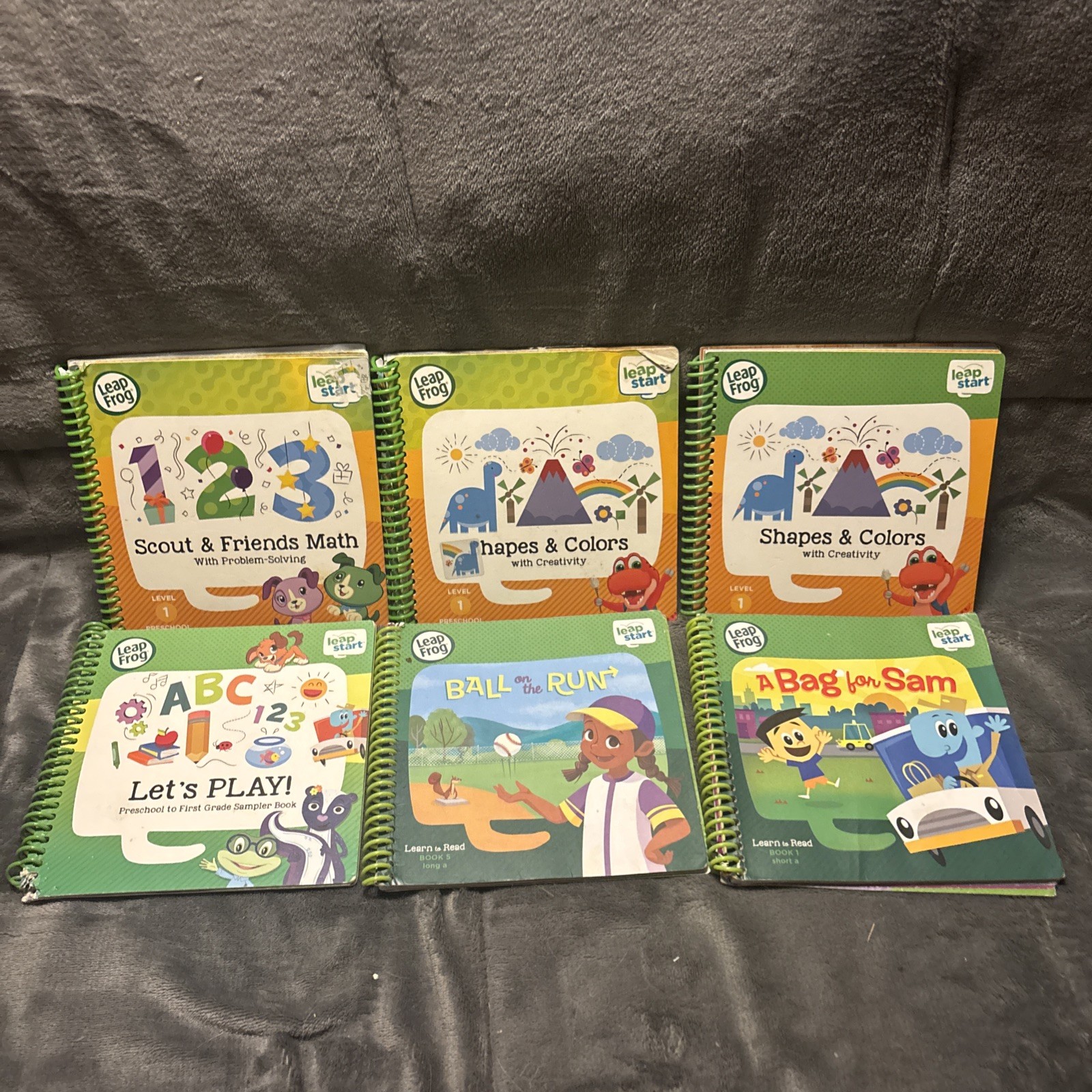 Lot Of 23 Leap Frog Leap Start Spiral Learning Books Learn to Read 🔥🔥🔥