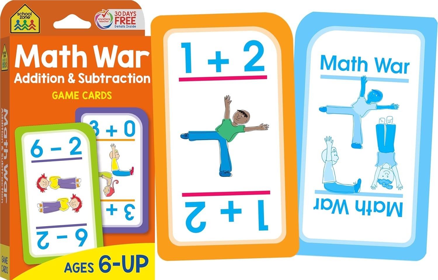 Math Flash Cards Addition Subtraction Numbers 1 to 100 4 pack 1st 2nd Grade Kids