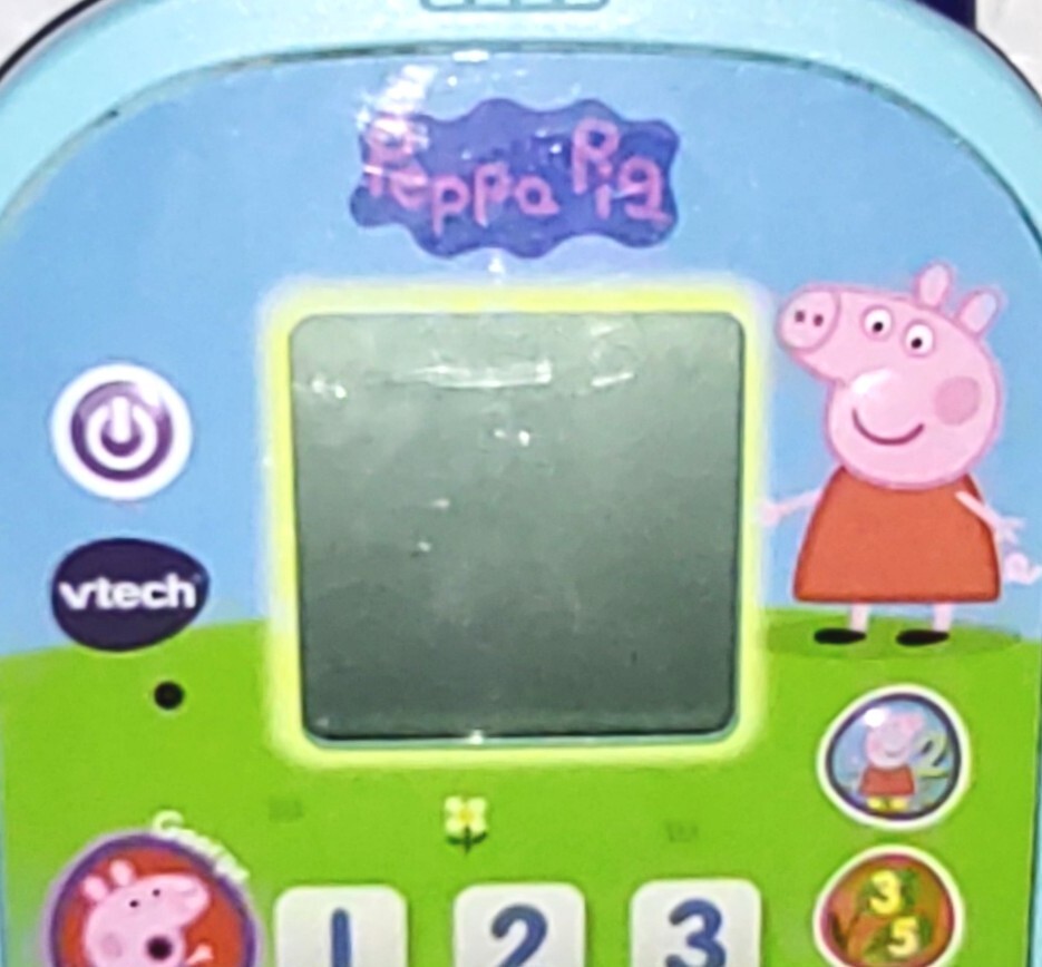 VTech Peppa Pig Let’s Chat Learning Phone Blue Light Up Cell Phone Tested