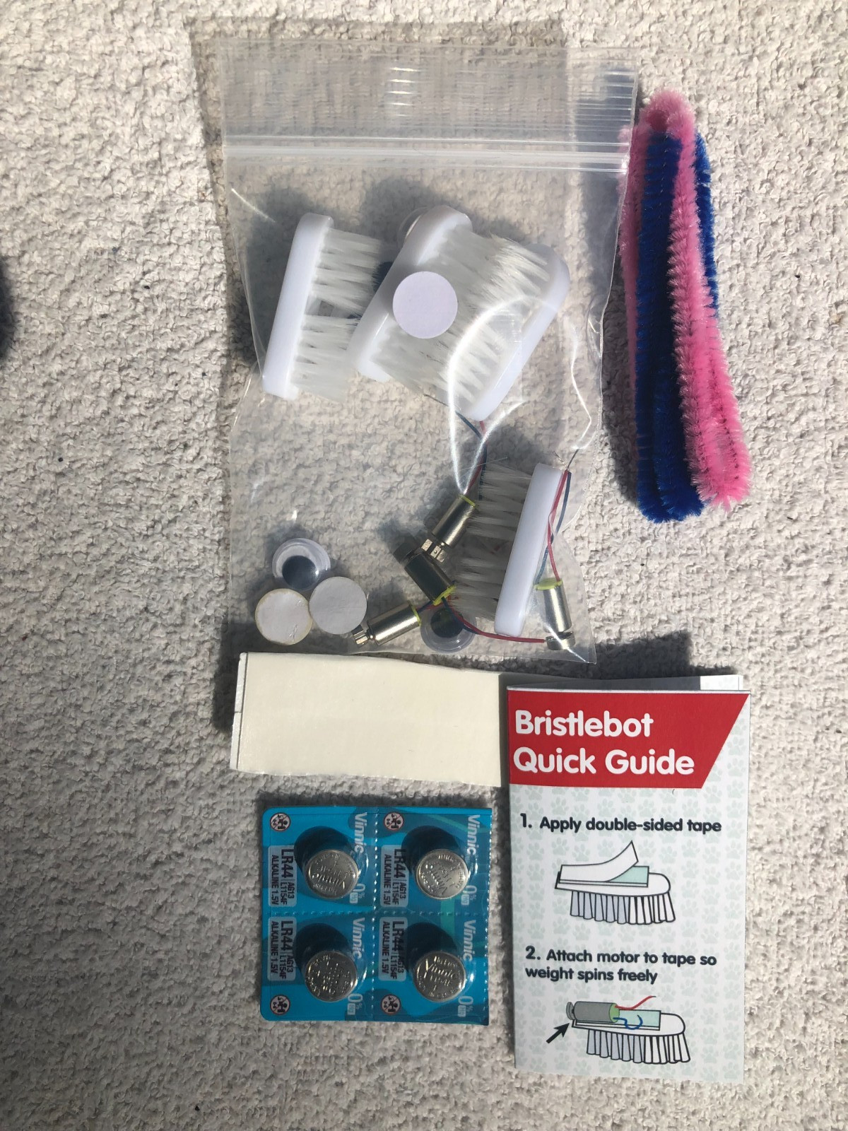 Bristlebot Kits: Includes 4 of the 4-Packs by Browndog Gadgets, US Seller