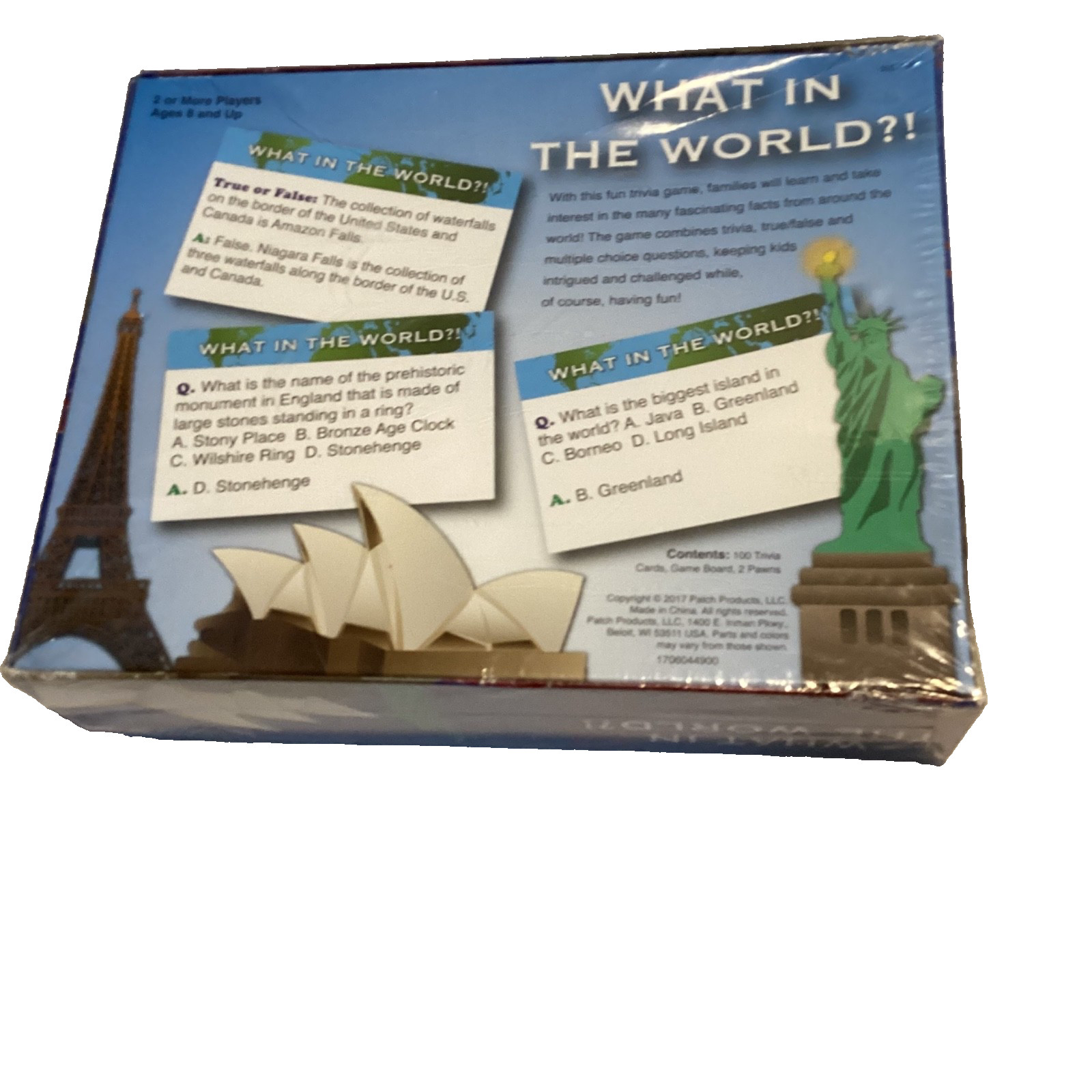 What in The World? geography board game Fun Trivia About Things in the World