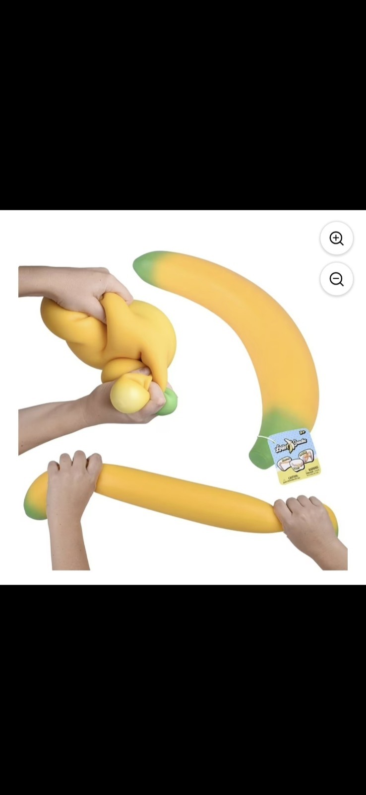 New Authentic Sunny Days Giant Squishy Viral 14-inch Yellow Banana Stress Toy
