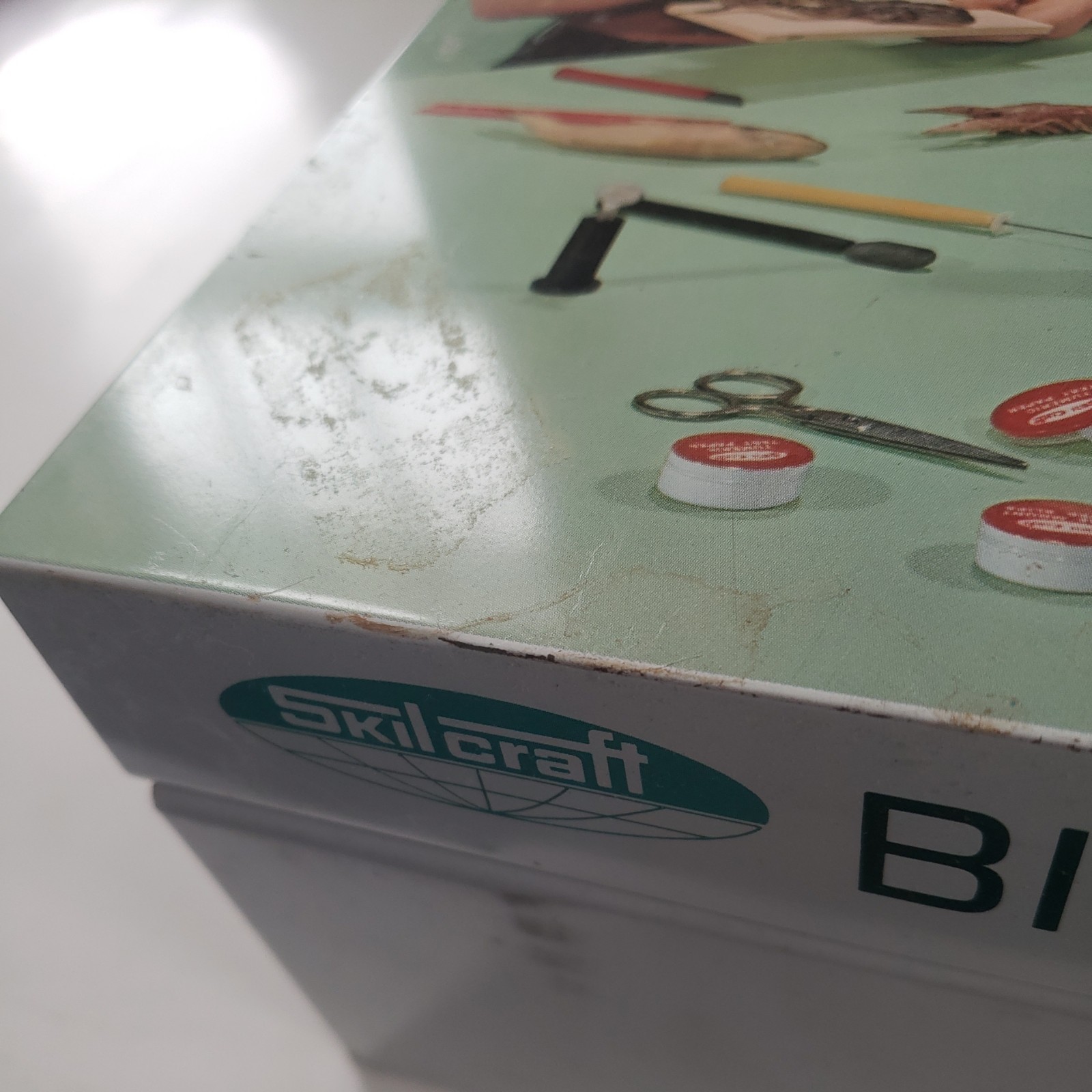 1960s SkilCraft Biology Lab Set Metal Hinged Case dissect hydroponics chemistry