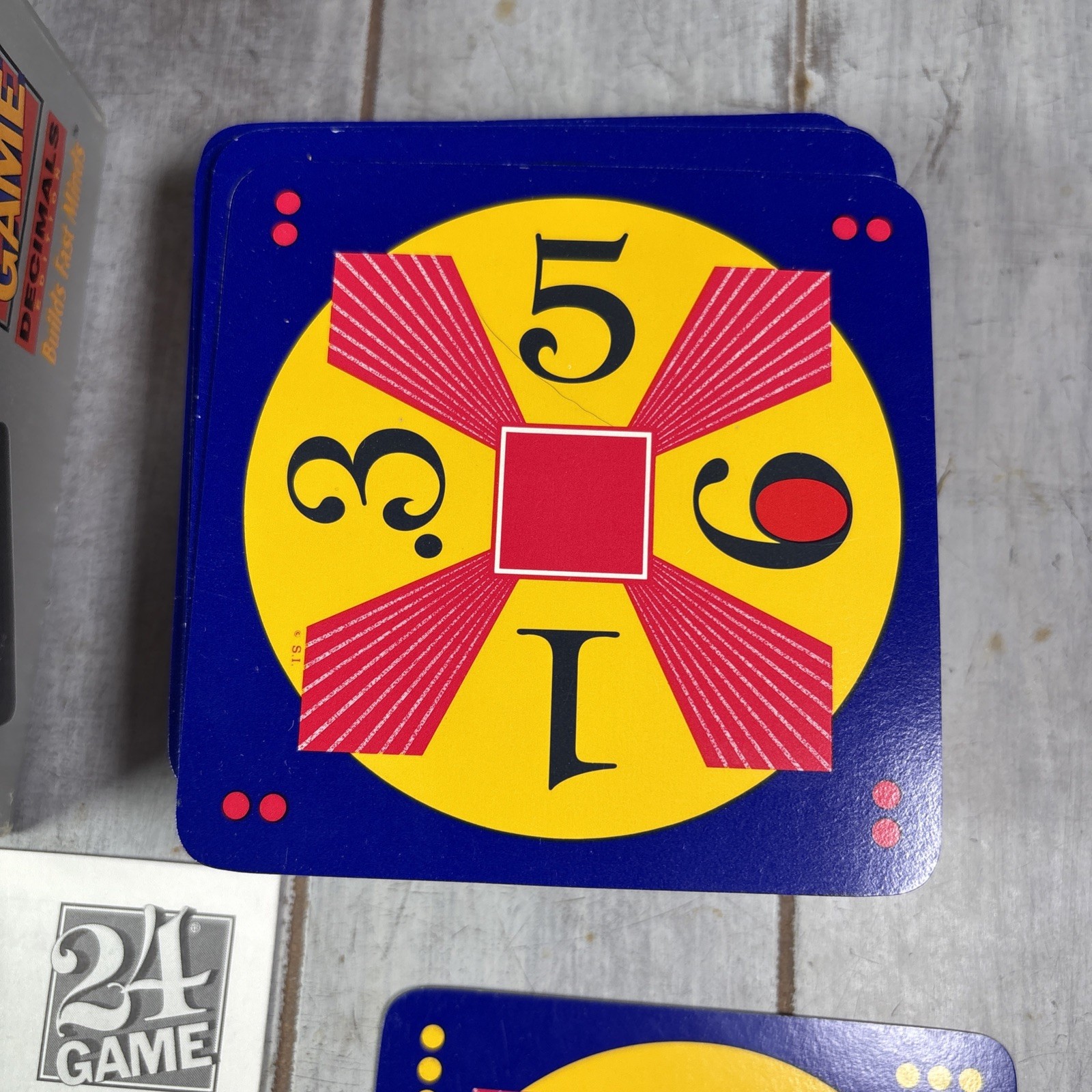 24 Game Decimals Math Game 96 CARDS, Math Practice 1993 – Rare