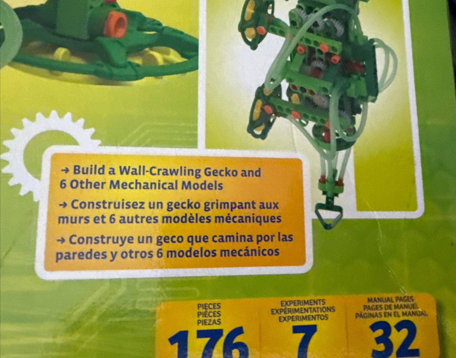 NIP Thames & Kosmos Geckobot Robot Experiment Kit – Walks Up Windows-176 Pieces