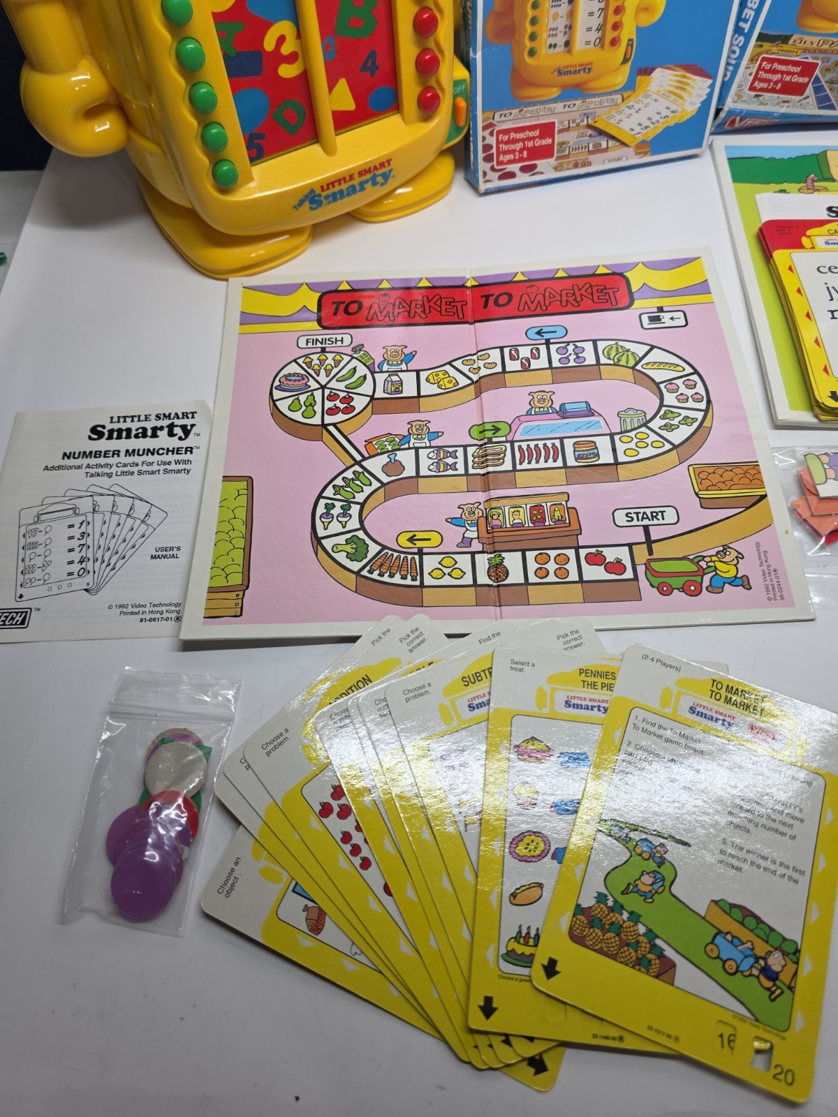 VTech Talking Little Smart Smarty VTG Robot Not Working! With Card sets