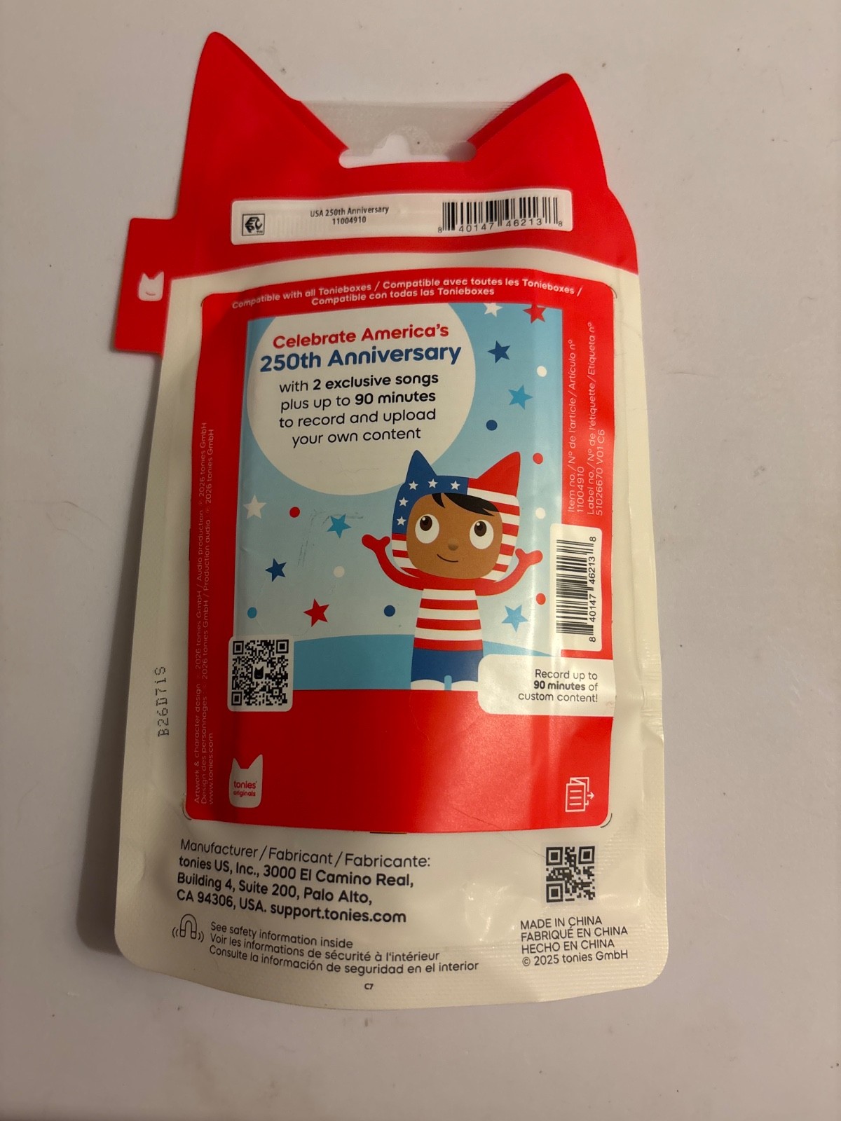 Brand New America’s 250th Anniversary Limited Edition creative Tonie