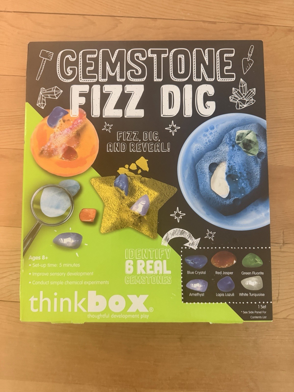 2018 Think Box Gemstone Fizz Dig Kit New In Box