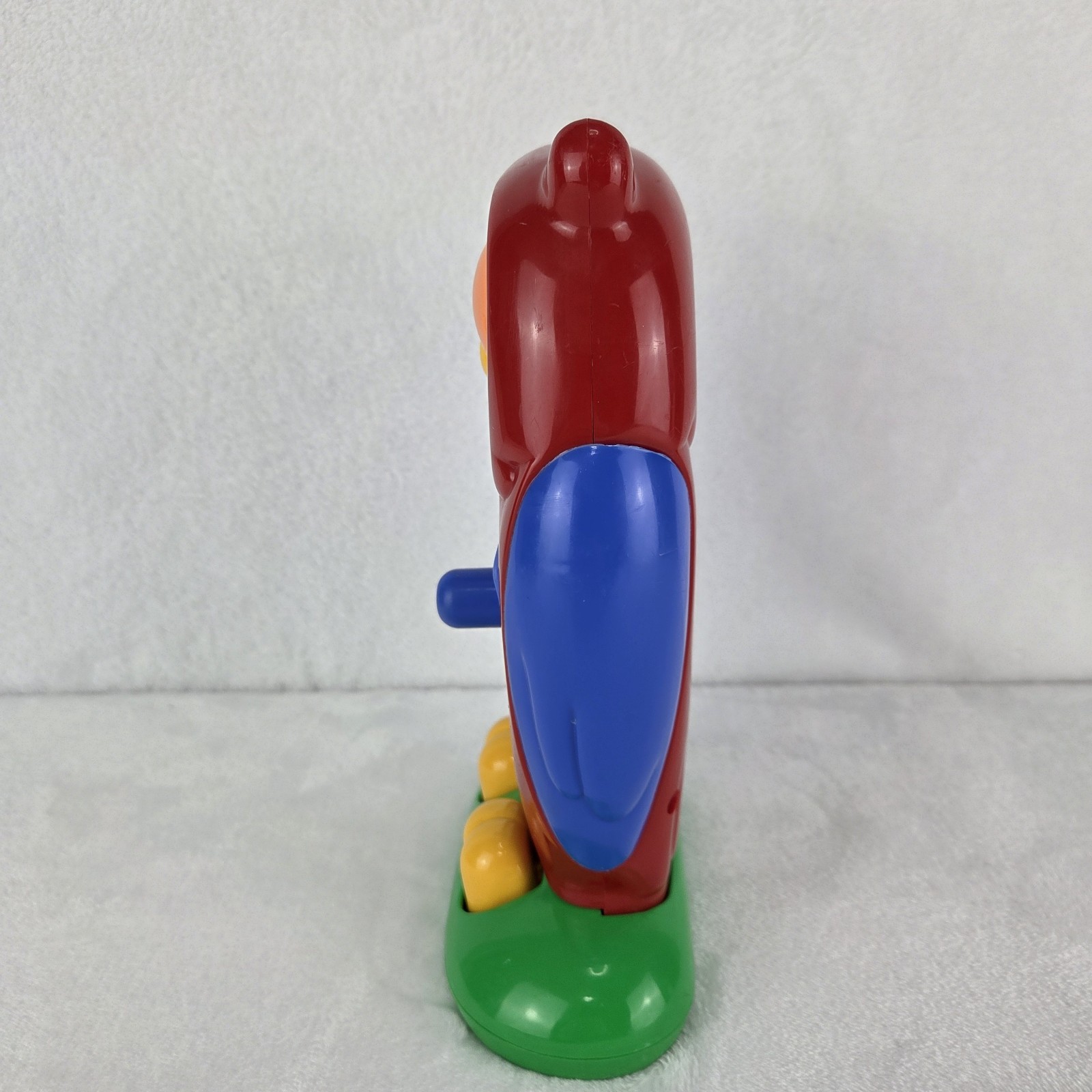 Vintage 1990 TOMY Owl Teaching Clock Toy Mechanical Working Educational