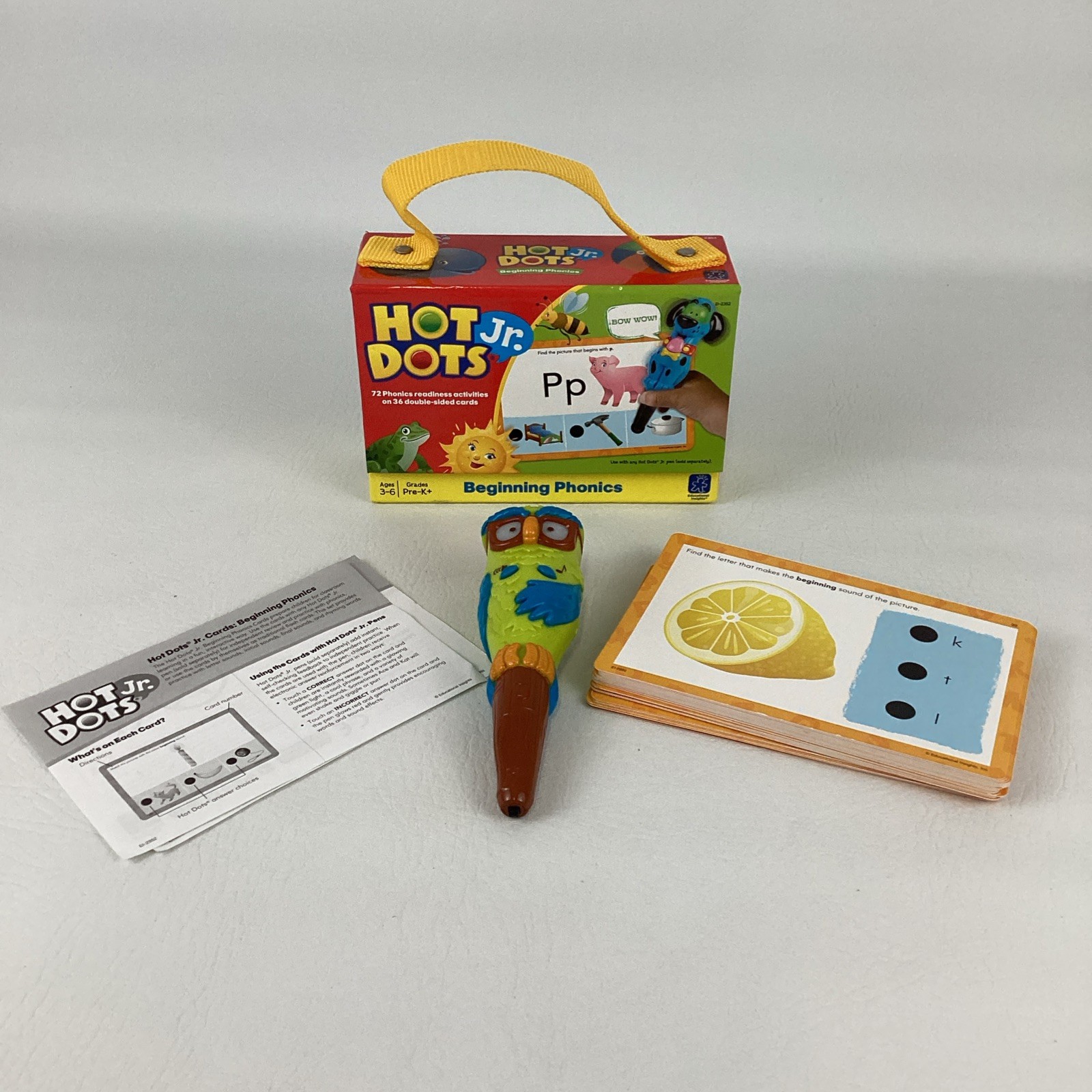 Hot Dots Jr Beginning Phonics Ollie Interactive Talking Owl Pen Pre K Learning