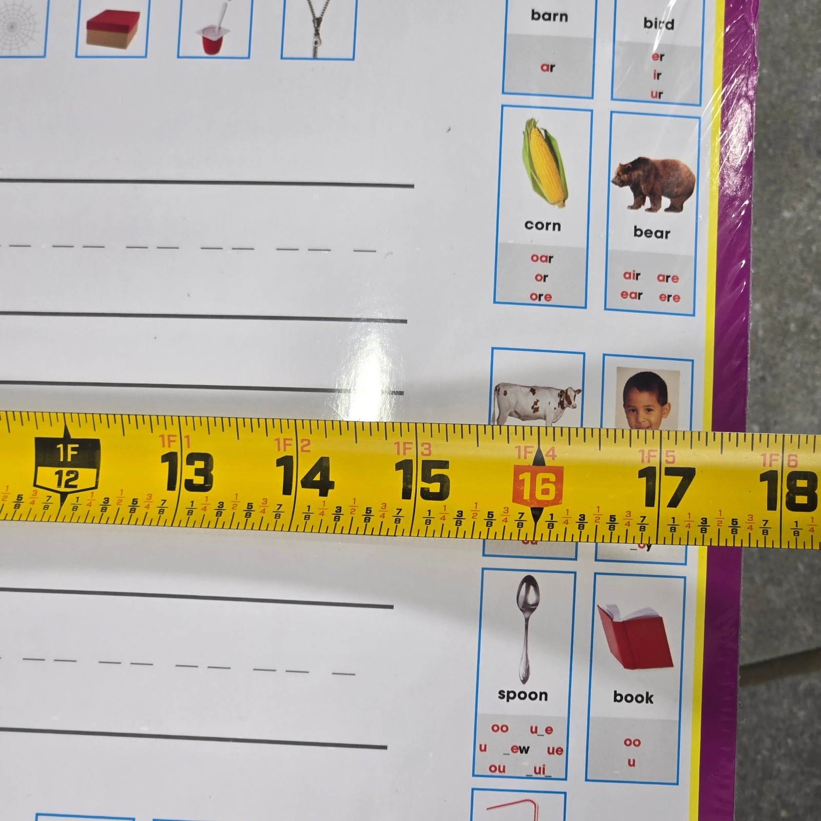 Phonics Workmat Educational Learning Mat Double Sided 17×12 ISBN 9781667701776