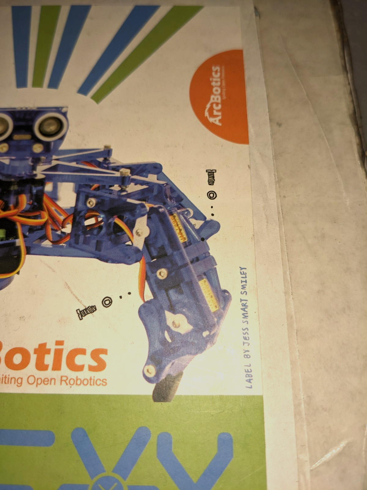 ArcBotics Hexy Hexapod Robot New Arduino Open Source 6-Legged DIY Kit First Set