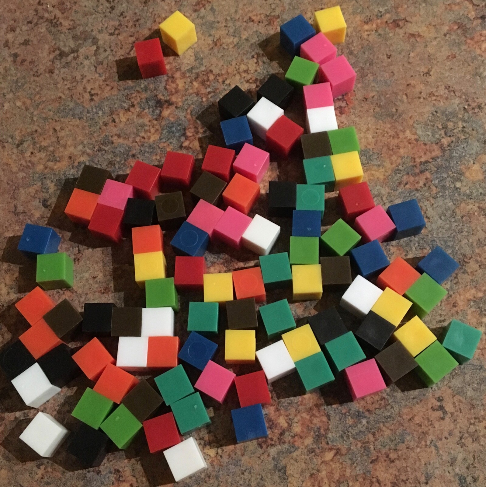 100 pc ETA Cuisenaire Centimeter Cubes Non-Interlocking algebra math homeschool