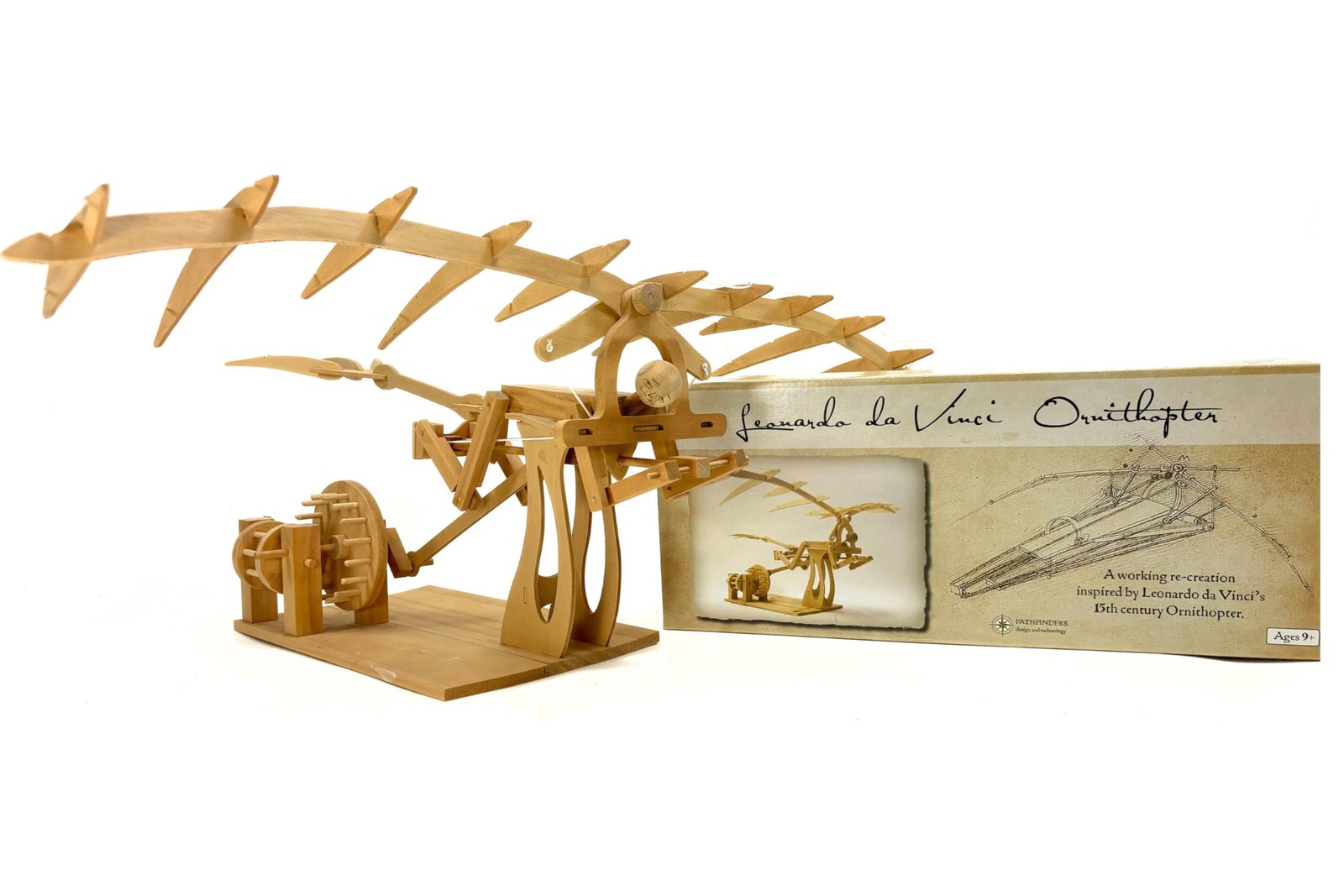 PATHFINDERS STEM Kit – Leonardo da Vinci Ornithopter | 3D Puzzle & Enginee