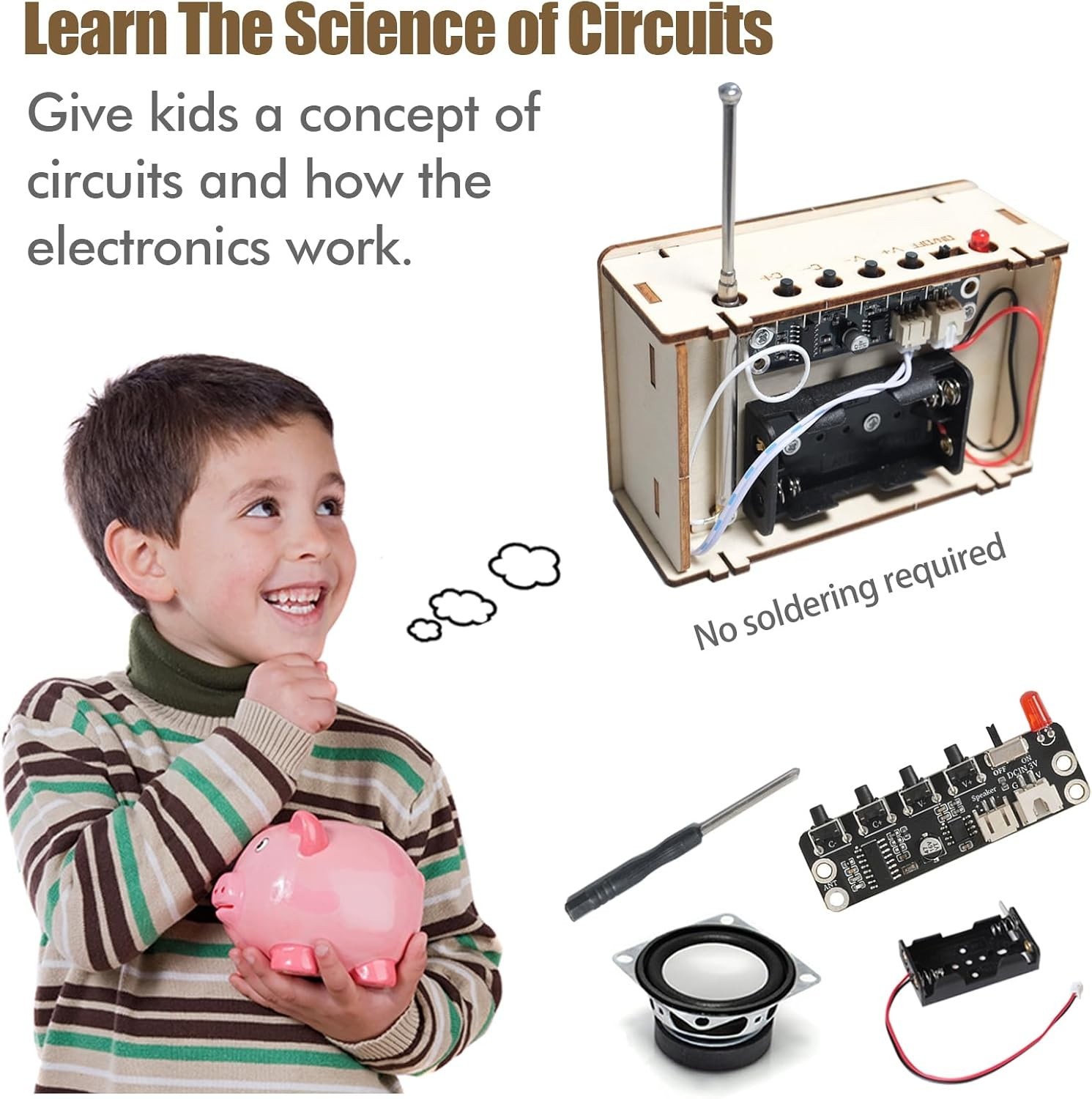 STEM Radio Kit for Kids 6-14 | DIY Electronics, Science & Circuit Project