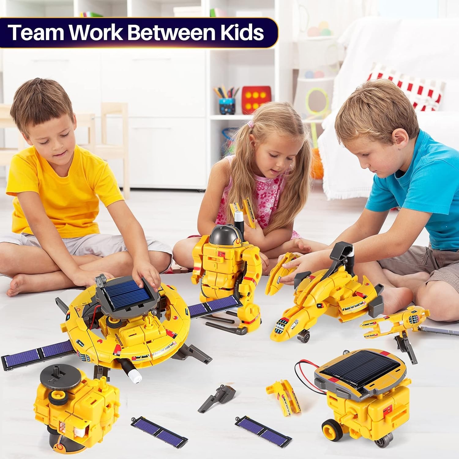 STEM Projects for Kids Age 8-12, Science Kits Boys, Solar Robot Space Toys Gifts