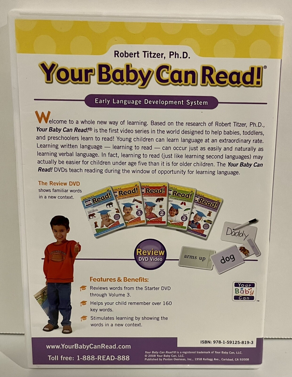 2008 Lot Of 4 Your Baby Can Read Early Language Development System DVD Lot