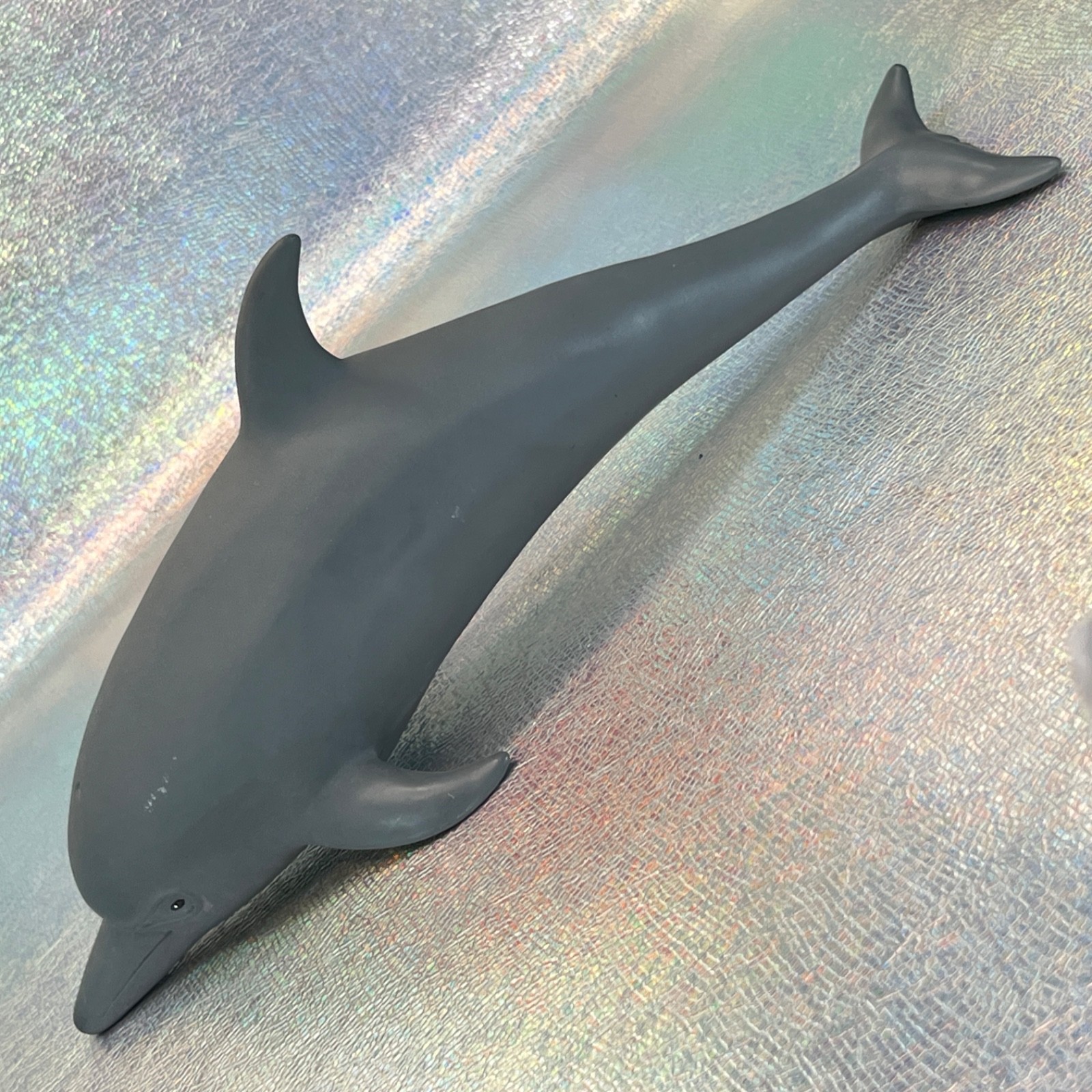 Bottlenose Dolphin Large Gray Plastic 15″ Toy Bath Pool Display Carlisle Co