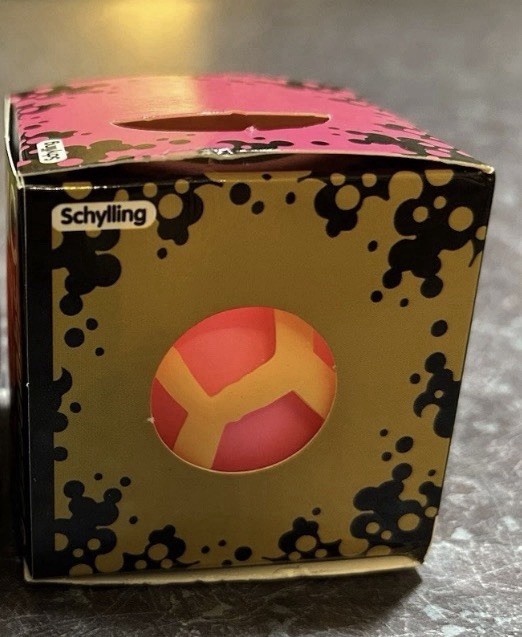 NEW Schylling NeeDoh Atomic Squeeze Ball Yellow Pink