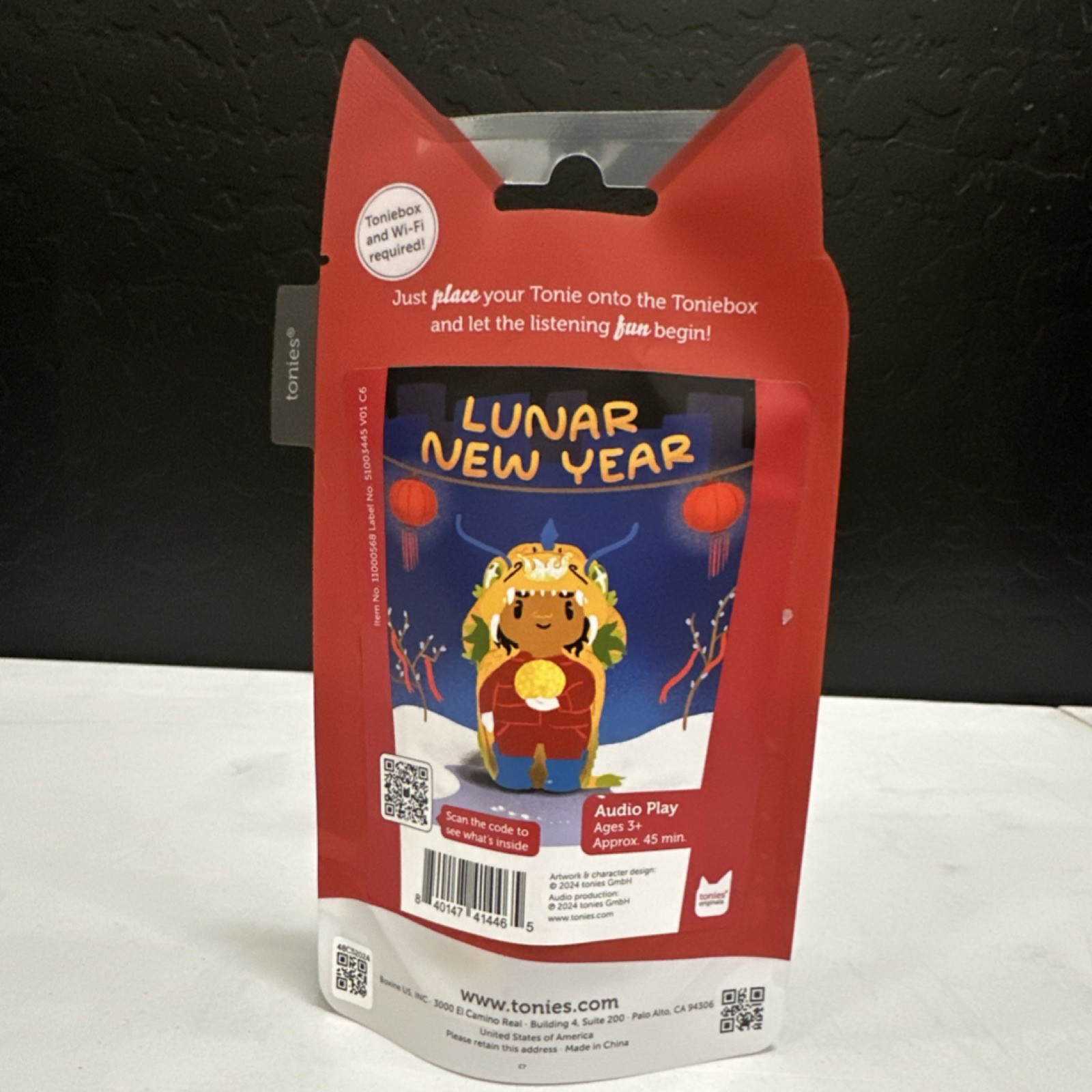 tonies Lunar New Year Audio Play Figure for Toniebox Ages 3+ 3-4 Years