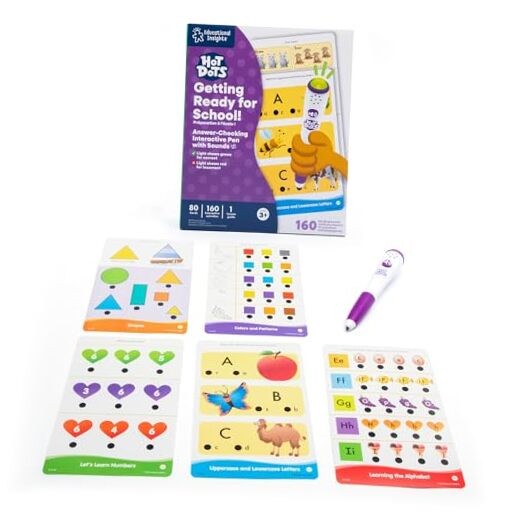 Hot Dots Getting Ready for School! Set – Preschool Workbooks with Interactive