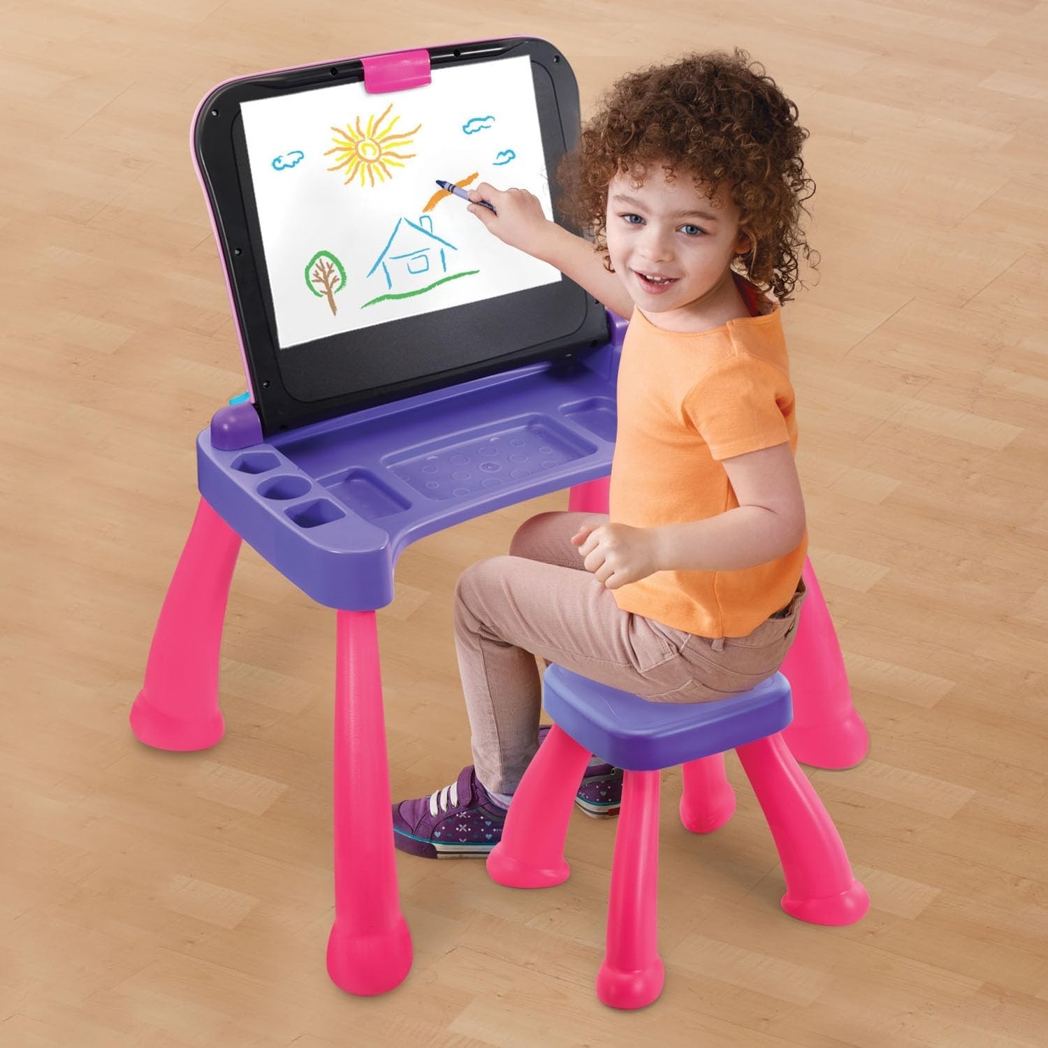 Touch and Learn Activity Desk Deluxe, Pink
