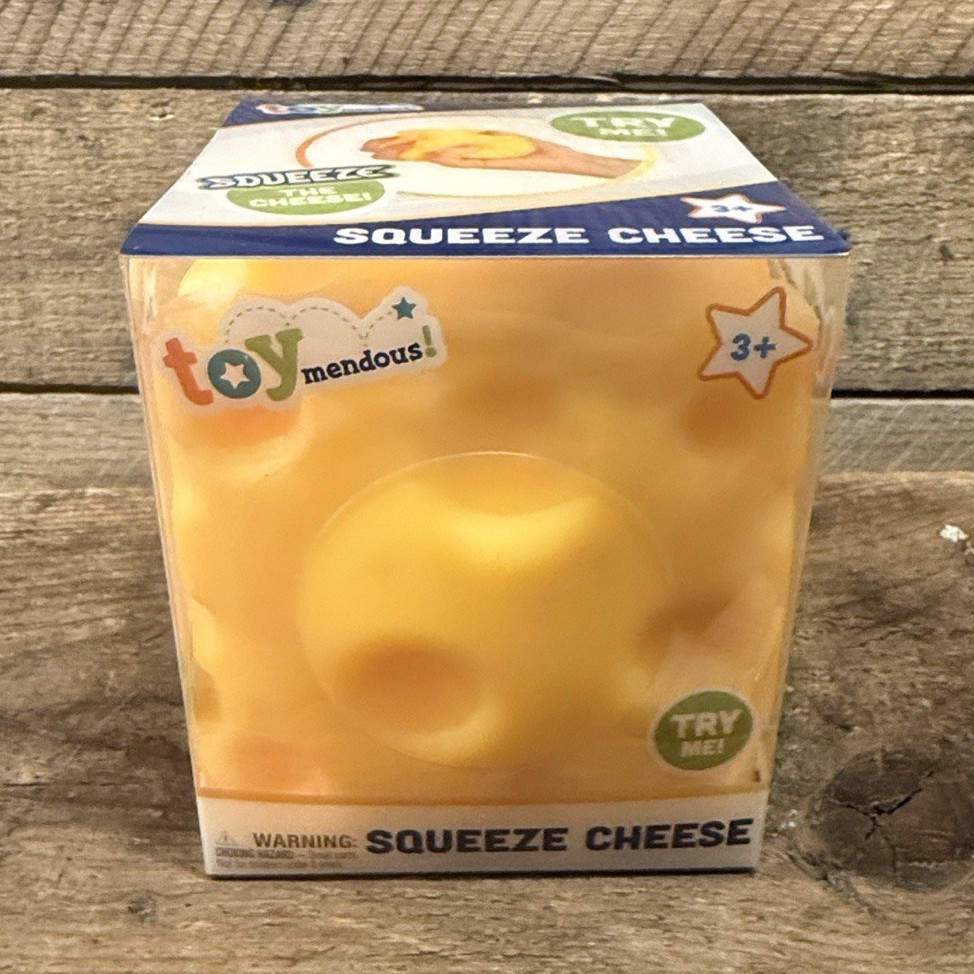 Toymendous Squeeze Cheese Tactile Squishy Squeeze Toy Yellow Ages 4-11 2025