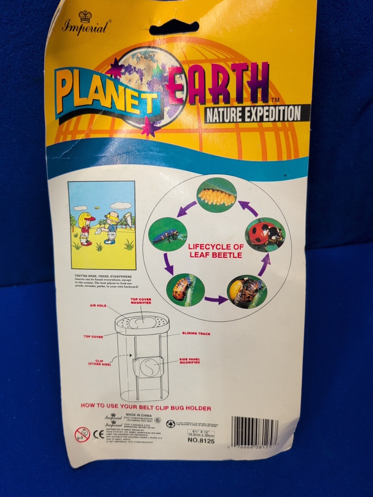 Planet Earth Nature Insect Collector Set Toy by Imperial #8125 Vintage Retro NEW