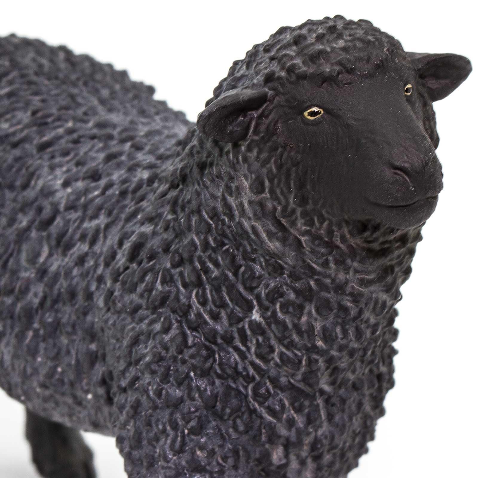 Black Sheep Figurine – Realistic, Hand-Painted 3.25″ Model Figure – Educational