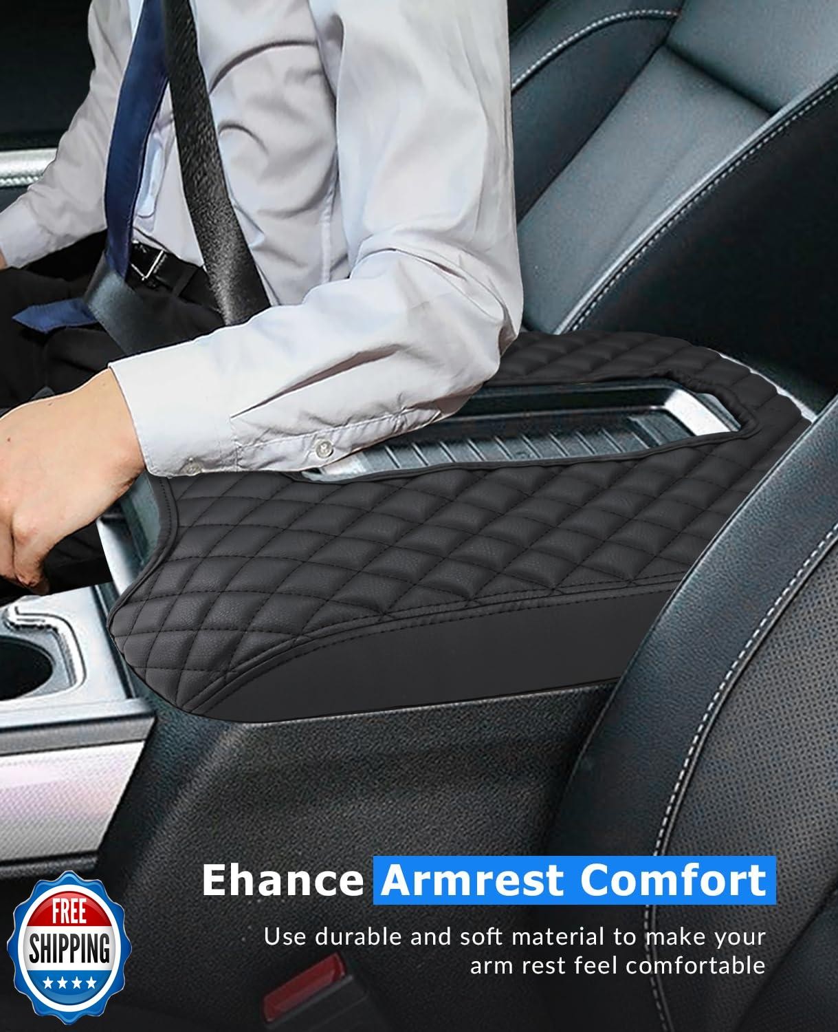 INTGET Center Console Armrest Cover for Chevy Silverado and GMC Sierra Access