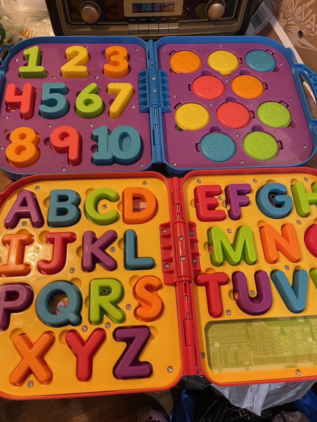 Sesame Street On the Go Cookie Monster Elmo Alphabet Number Learn Case COMPLETE