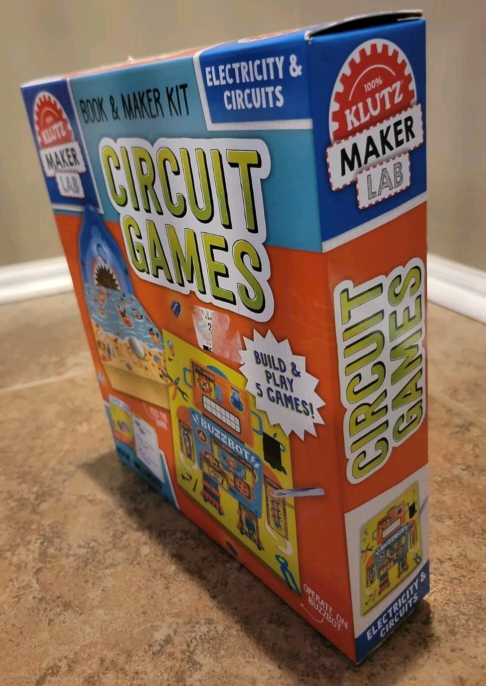 Electronics Lab Building Kit – Play 5 Games Klutz Maker Lab Smart Circuit NEW