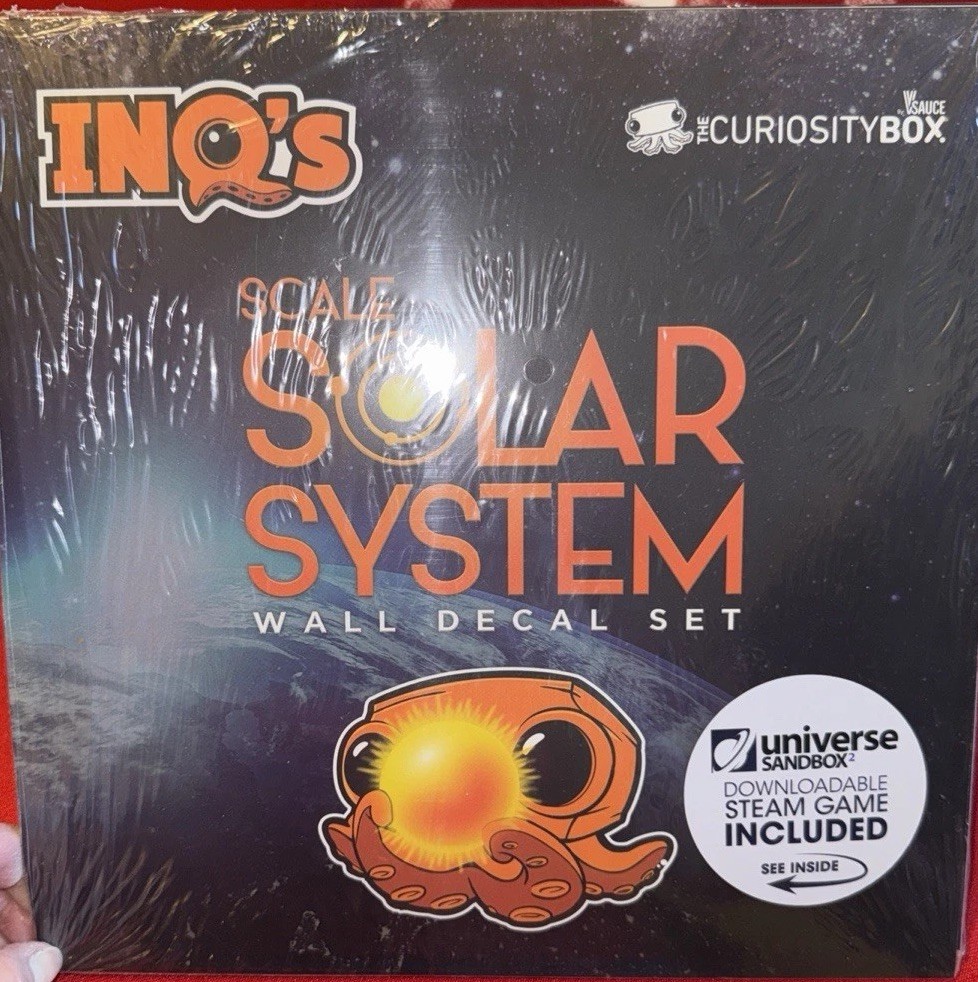 Scale Solar System Wall Decal Set Stickers From Curiosity Box INQ’s Please Read