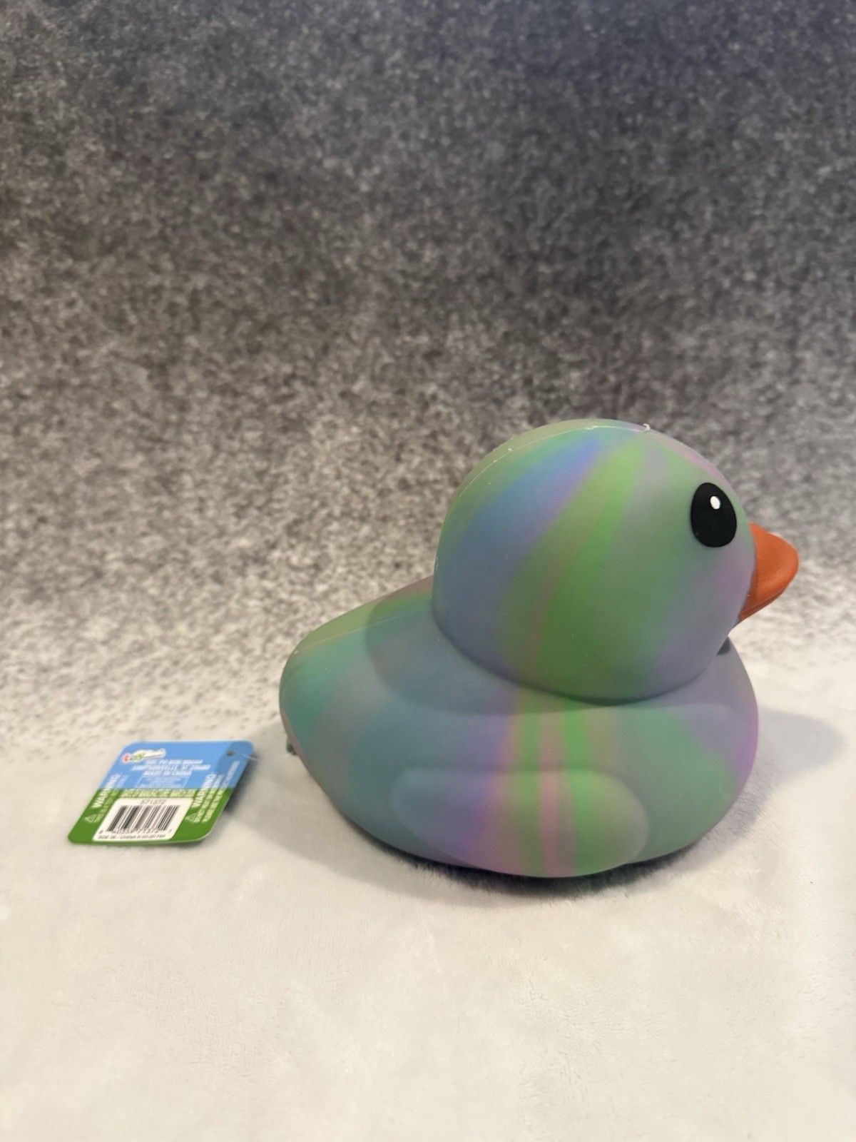 NEW Toymendous Squeeezy VIRAL Rainbow Jumbo Squeeezy Tye Dye Duck Squish Toy