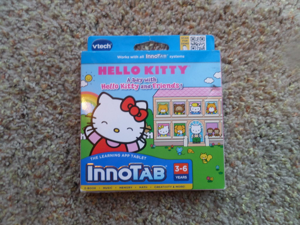 VTECH InnoTab HELLO KITTY Learning APP 3-6 Years Pre K-1st Grade NIB* MSRP $29