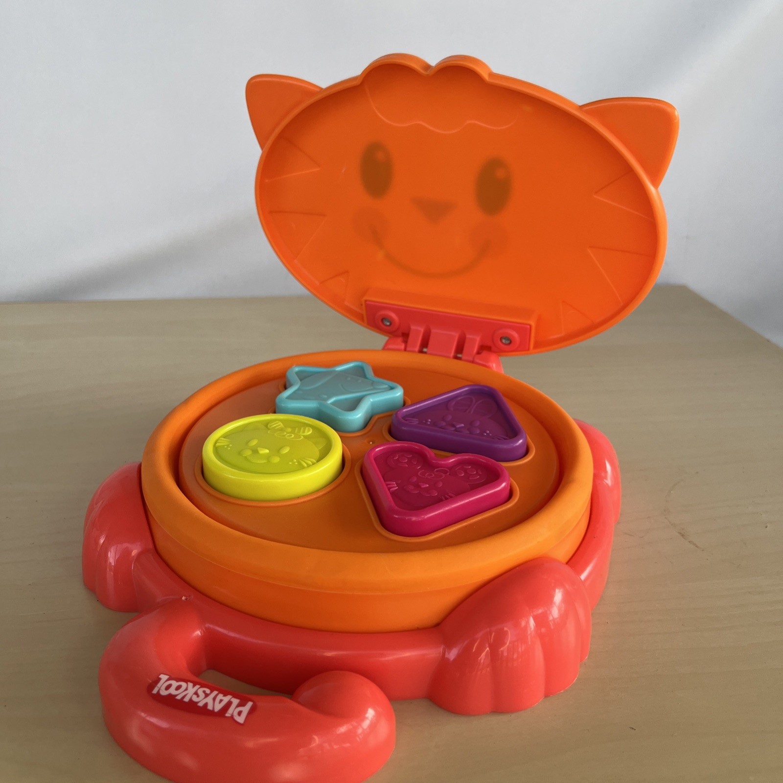 Playskool Pop Up Cat Shape Sorter Baby Toddler Learning Toy 18 months Complete