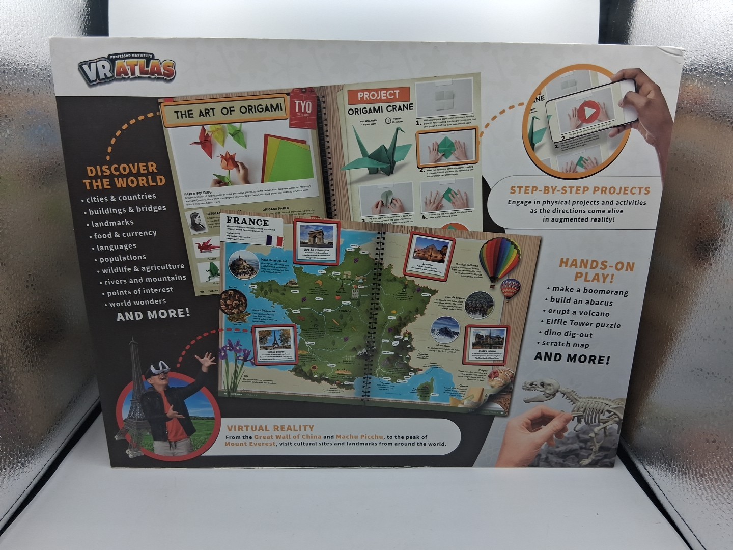 Professor Maxwell’s VR Atlas – Virtual Reality Kids Science Kit, Book and Int.