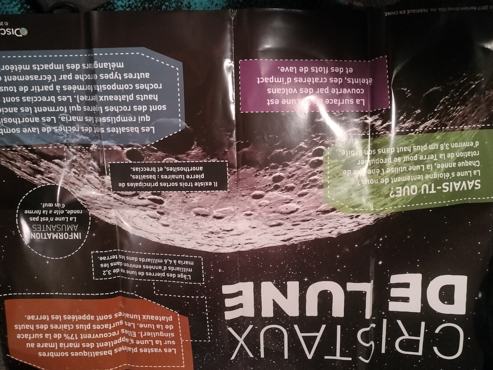 3-D Lunar Crystal Terrarium W/Moon Landscape Base*Planetary Poster* Kid To Adult