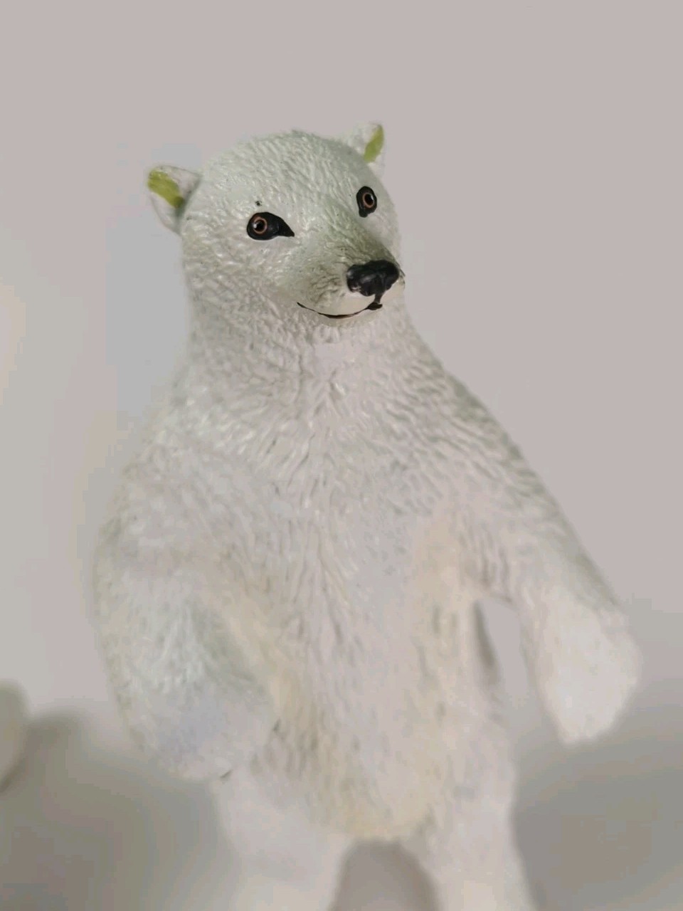 Vintage Polar Bear Set Male Female & Cub 1990 Safari Ltd Christmas Decor EUC