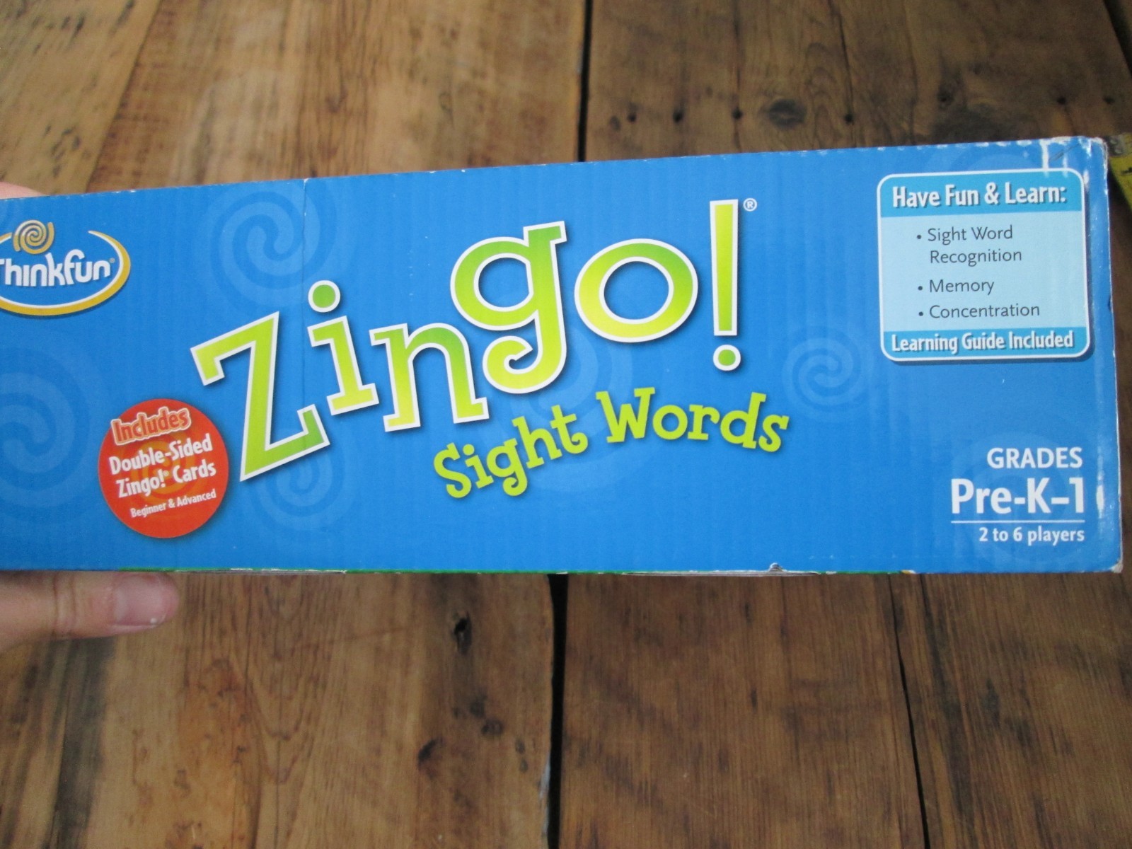 Zingo Sight Words Game by ThinkFun PRE-K-1 New In Open Box Homeschool Learning