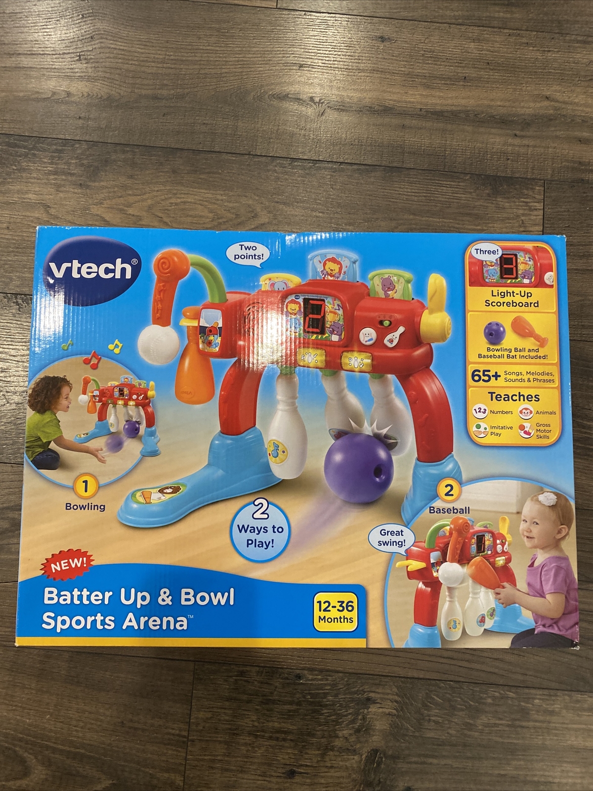 VTech Batter Up and Bowl Sports Arena, Motor Skills, Music, 12 – 36 Months Play