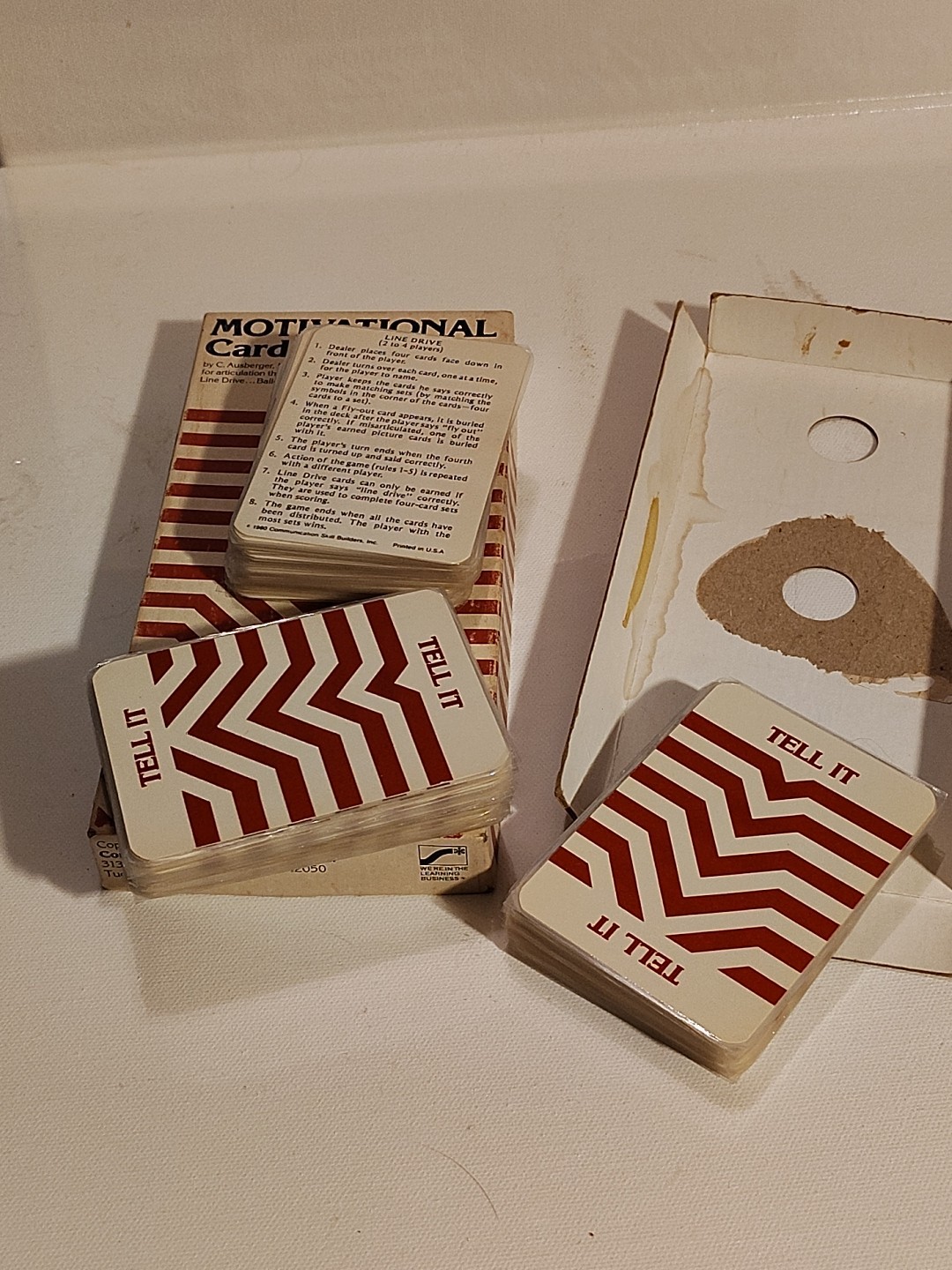 Rare Vintage 1979 Speech Articulation Therapy L Sounds Motivational Card Games