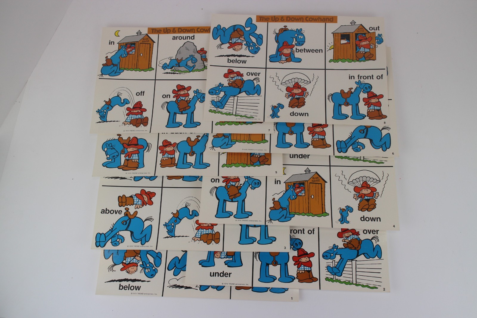 Up & Down Cowhand Lotto Board Game 1978 COMPLETE Trend Enterprises T-430 Vintage